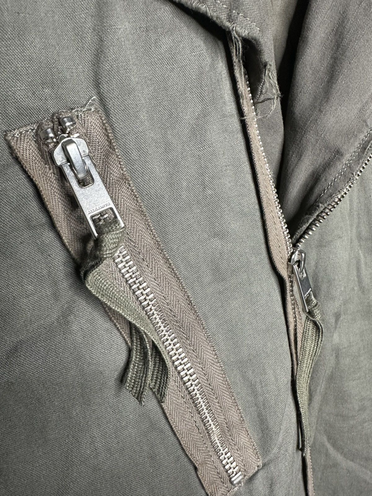 Allsaints AllSaints Hakusan Women Biker Jacket Linen Cotton Size L Size L / US 10 / IT 46 - 5 Thumbnail