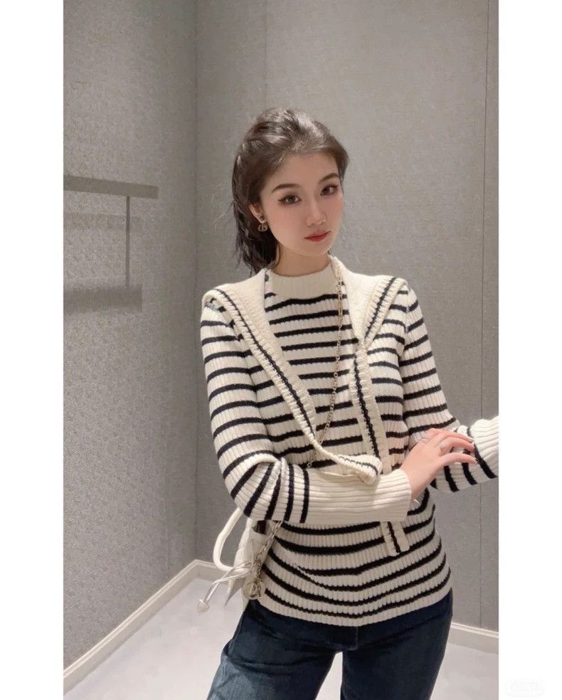 Dior Dior Striped Cashmere Wool Sweater-2506 Size M / US 6-8 / IT 42-44 - 4 Thumbnail