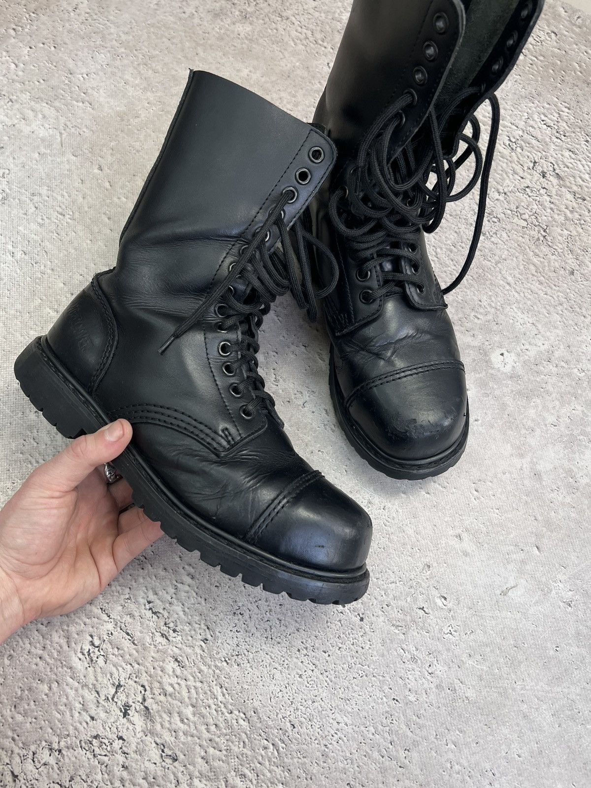Other UK VTG UNDERCOVER STEEL TOE UNDERGROUND HIGH Combat BOOTS Size US 8 / EU 41 - 10 Thumbnail