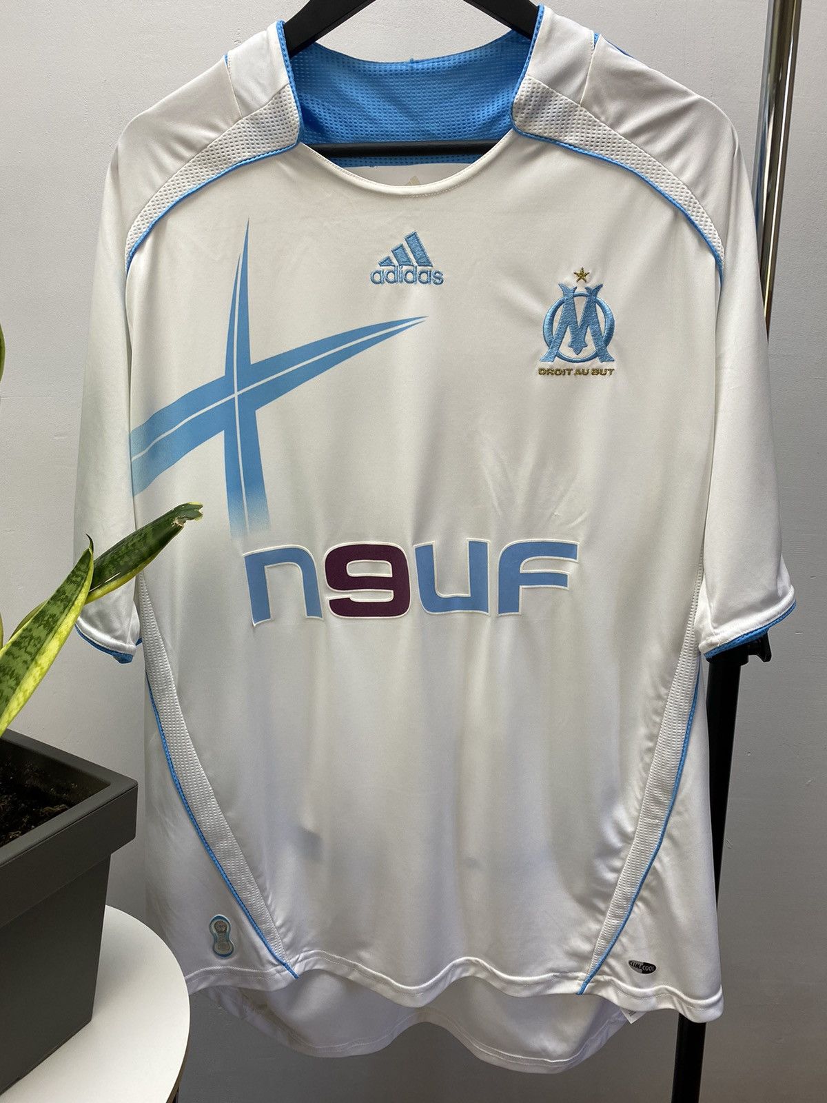 Adidas × Vintage Nasri #22 Olympique Marseille 2007 2008 Soccer Jersey Size US XXL / EU 58 / 5 - 3 Thumbnail