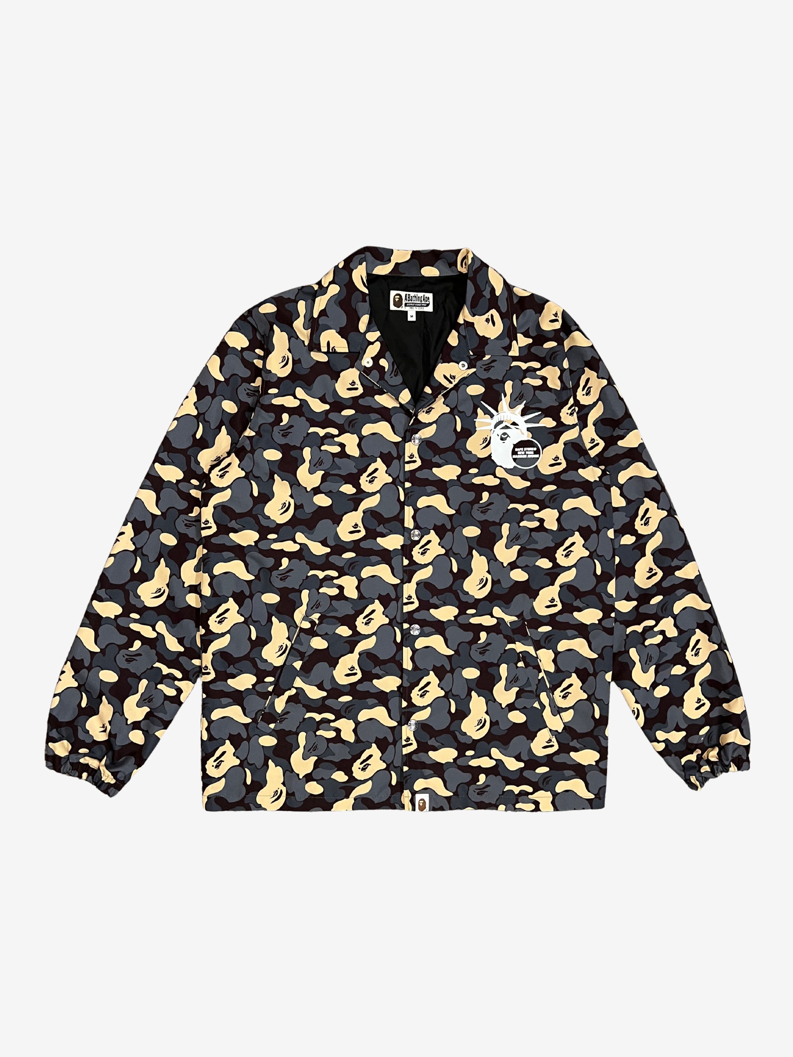 Bape A Bathing Ape Black 2024 NYC Madison Store Camo Coach Jacket Size US M / EU 48-50 / 2 - 1 Thumbnail