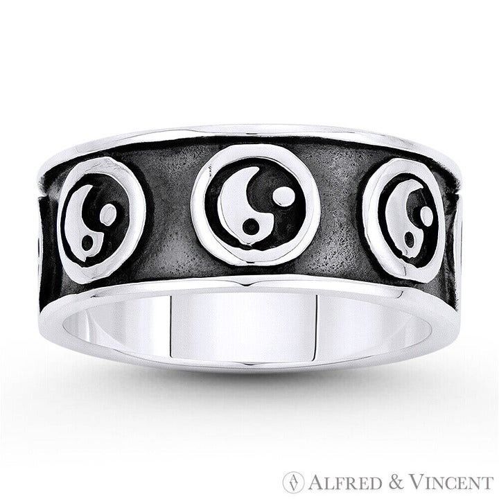 Other Chinese Yin-Yang Taoist Charm Men's Eternity Band Ring Size ONE SIZE - 1 Preview