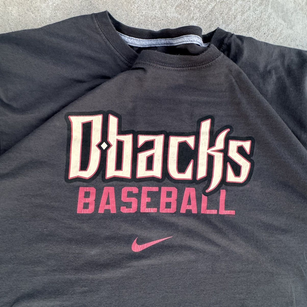 Nike × Vintage Vintage Y2K Grey AZ DBacks Nike Center Swoosh Graphic Tee XL Size US XL / EU 56 / 4 - 2 Thumbnail