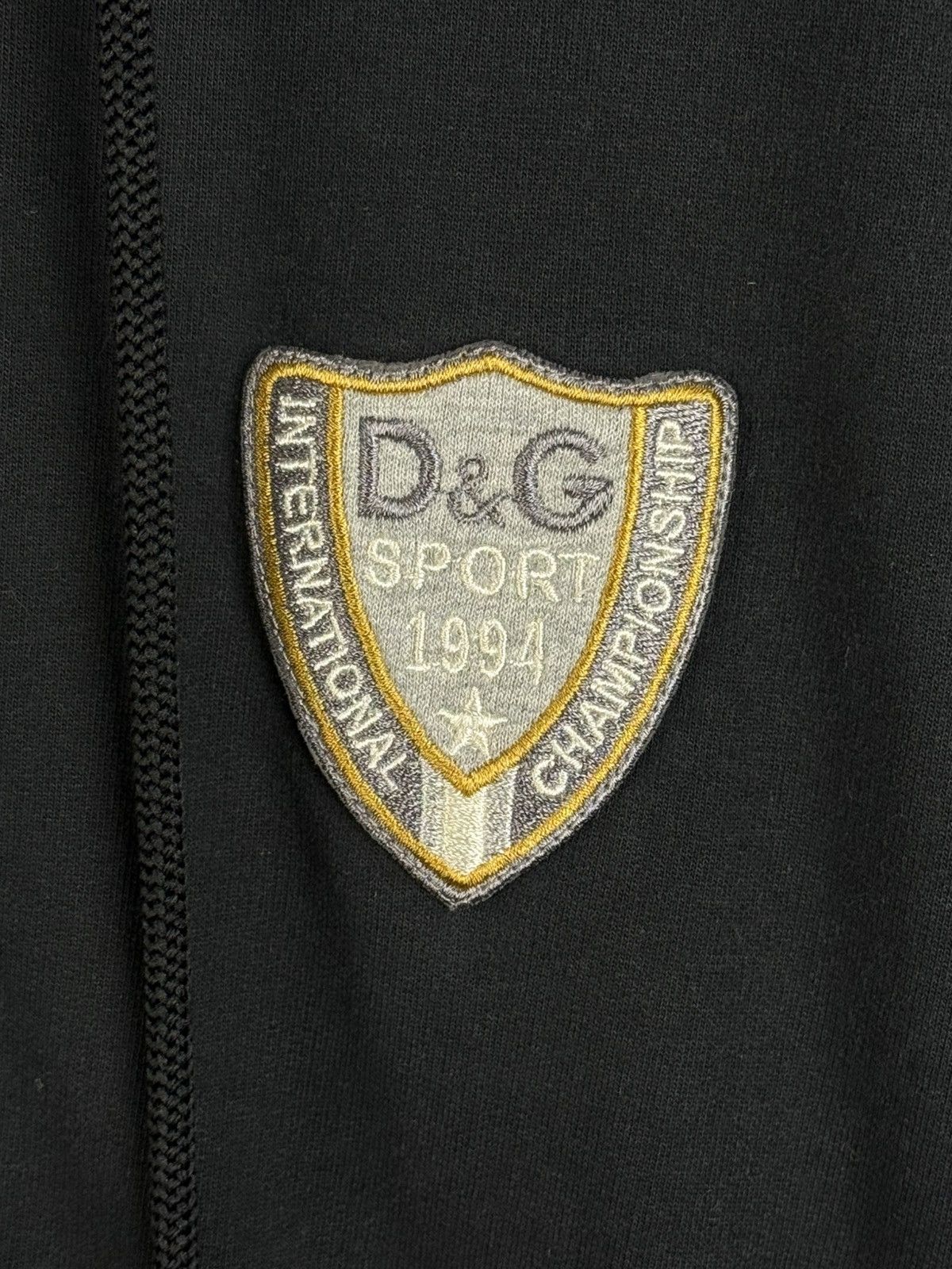 Dolce & Gabbana Dolce & Gabbana DG Sport Satin Sideline Zip Hoodie Black 54 Size US L / EU 52-54 / 3 - 3 Thumbnail