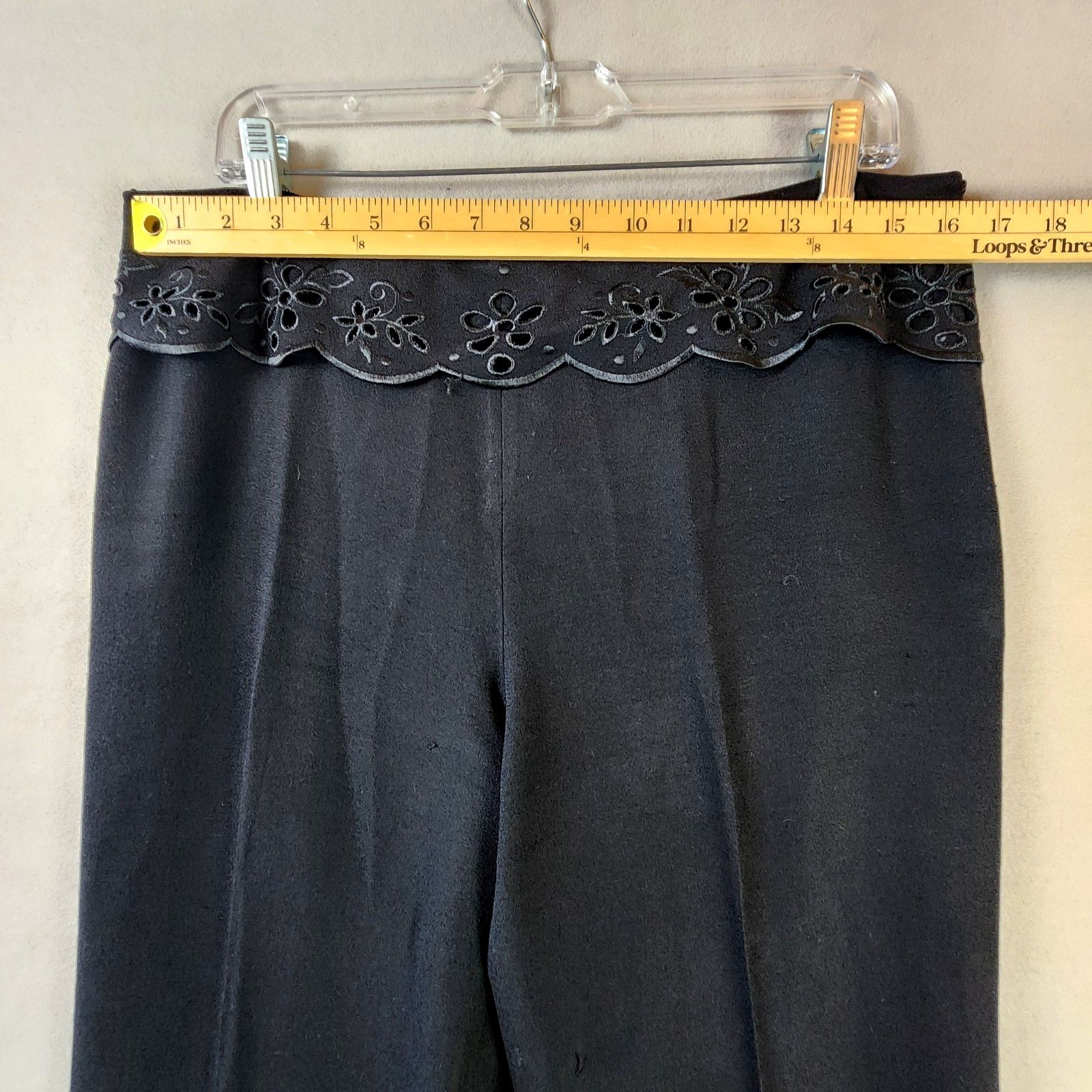 Escada Escada Scalloped Pant Suit Women Sz 12 Wool Black Embroidery Size XL / US 12-14 / IT 48-50 - 10 Thumbnail