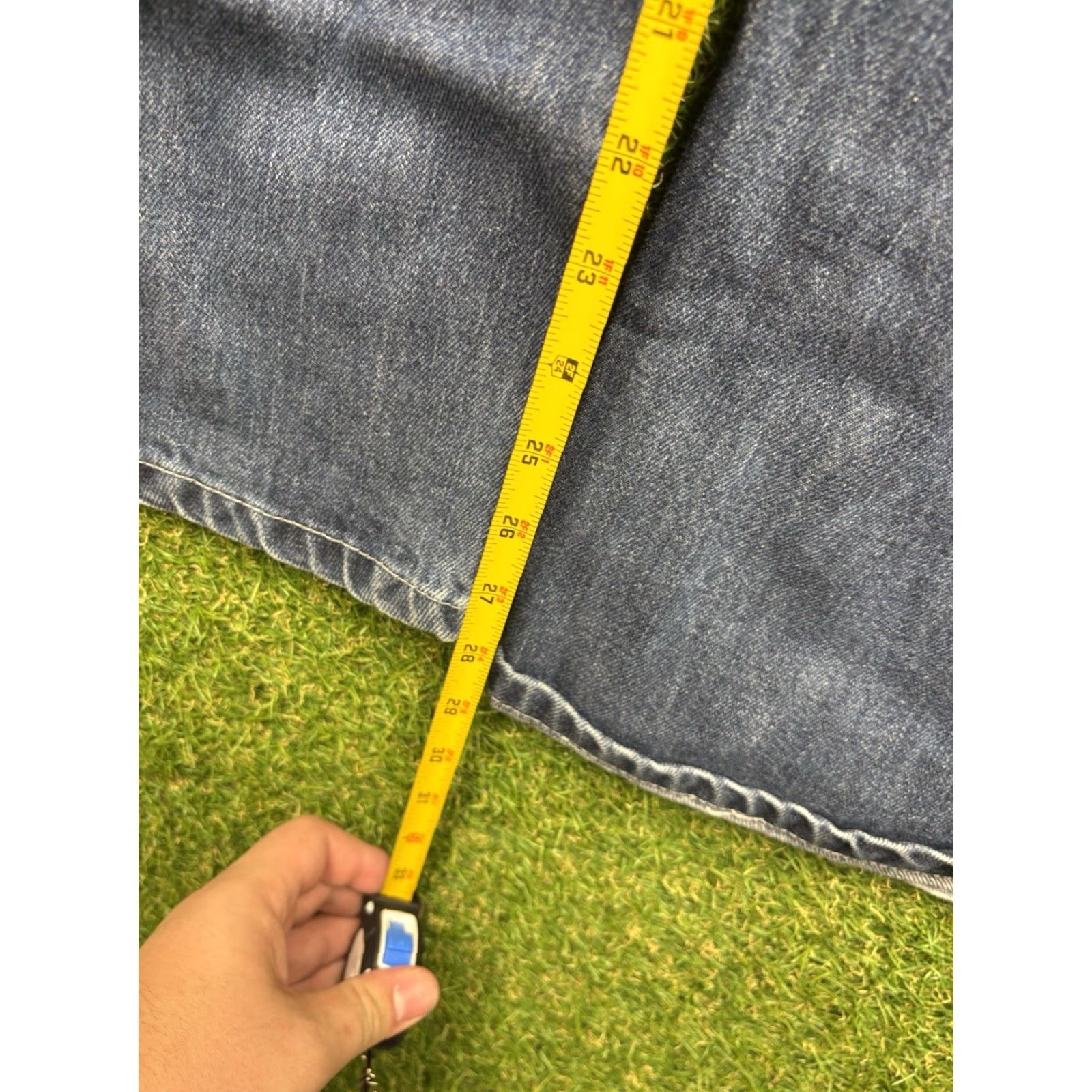 Vintage VINTAGE Red Ape Jeans Mens 36x32 Relaxed Fit 5-Pocket Denim Embroidered Grunge Y2K 90s Hip Hop Wide-Leg Jeans Mens Reg Blue Baggy 2000s Size US 36 / EU 52 - 7 Thumbnail