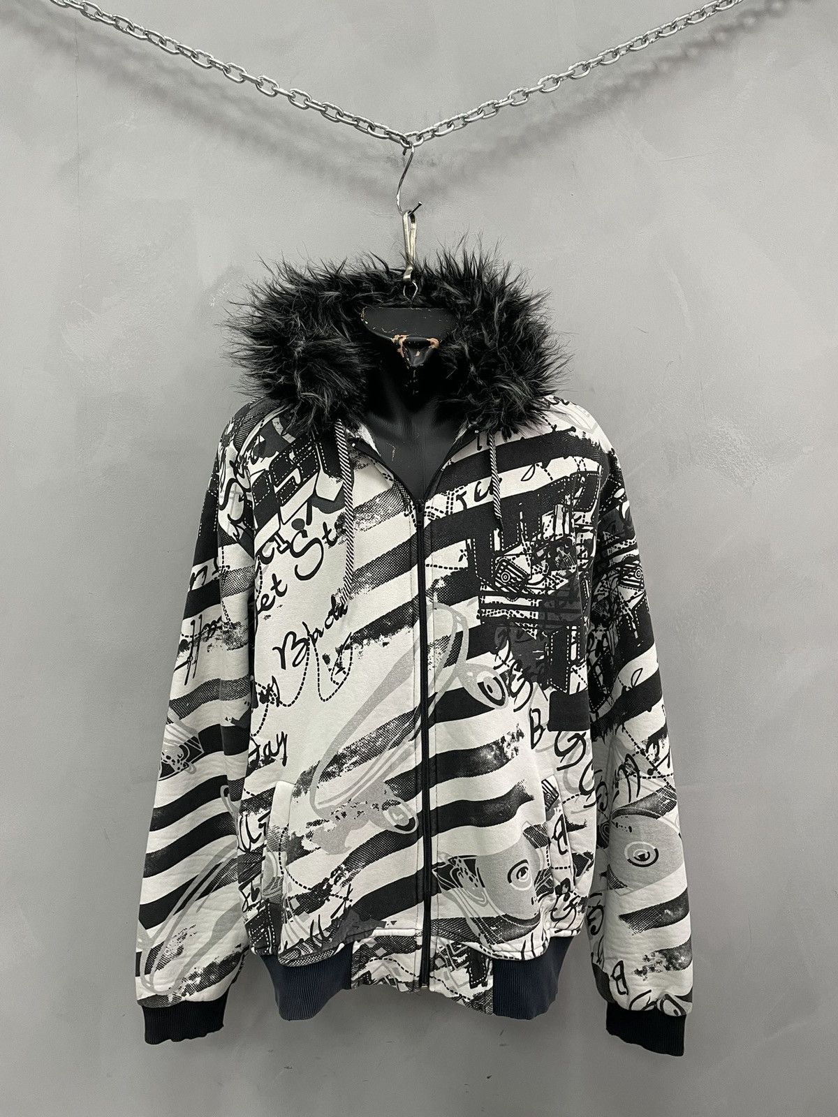 00s real fur jacket 短丈 黒archive fuga rare fur jacket 00s archive 平成 - メルカリ