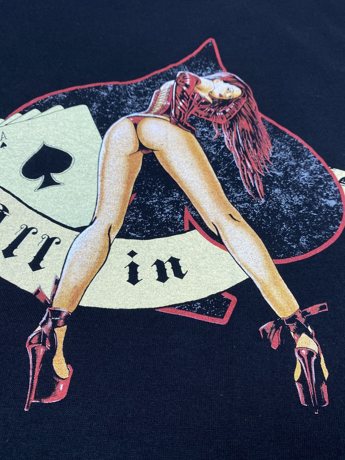 Hot Model Sex Vintage Y2K Tits BDSM Porn Sex Poker Hot Girl All in Tee Size US M / EU 48-50 / 2 - 11 Thumbnail