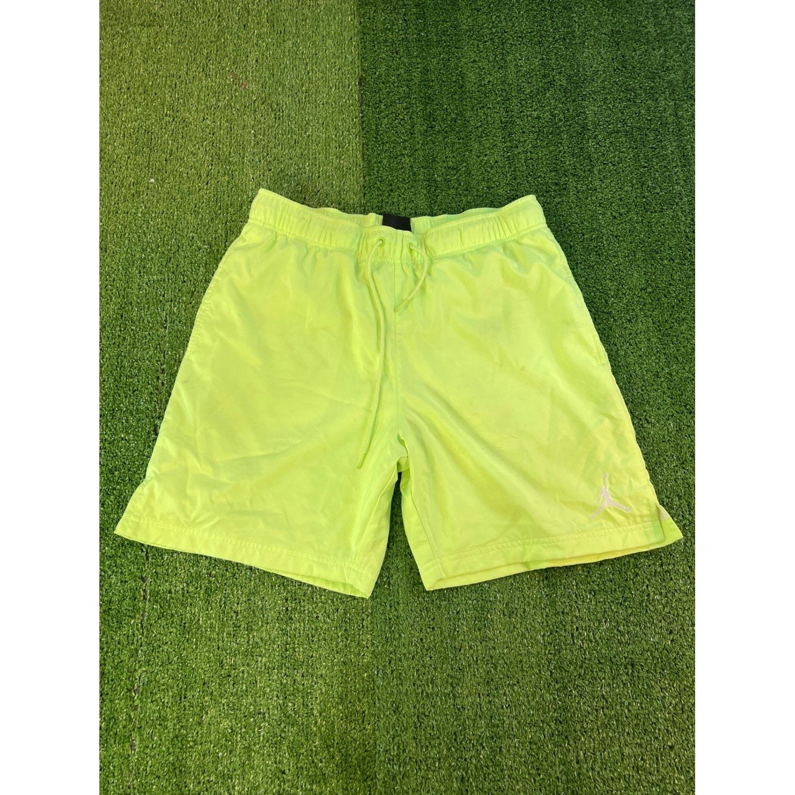 Jordan Brand Jordan Mens Neon Green Volt Athletic Basketball Shorts MD Size US 32 / EU 48 - 1 Thumbnail