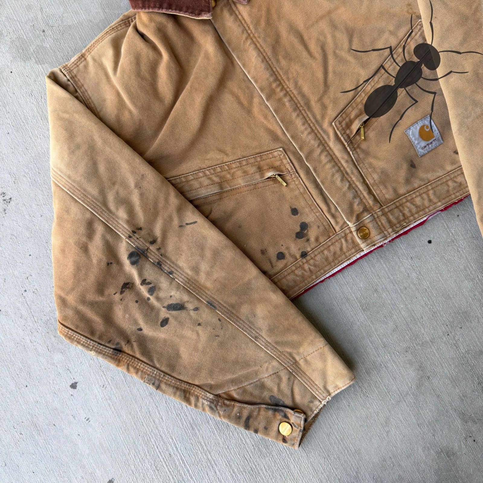 Carhartt × Vintage Carhartt brown crop Detroit style work wear jacket Size US M / EU 48-50 / 2 - 2 Thumbnail
