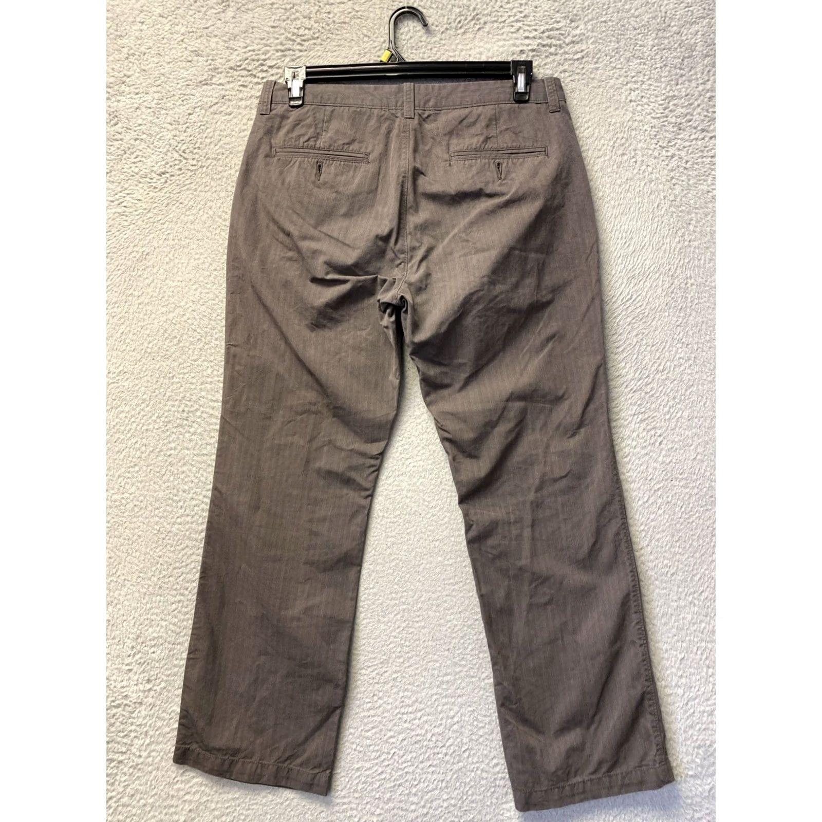 Gap Gap Mens 32x30 Bronze Chino Pants Slim Flat Front Tapered Leg Casual/Business - Cotton Spandex Pocket Zip 30 in Inseam Regular Size US 32 / EU 48 - 6 Thumbnail