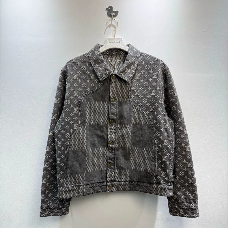 Louis Vuitton Louis Vuitton XNigo Co-branded Patchwork Logo Denim Jacket Size US L / EU 52-54 / 3 - 1 Thumbnail