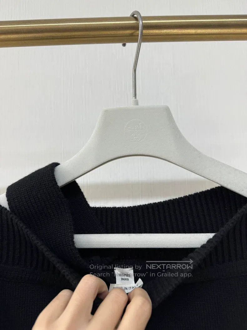 Hermes Hermes Off-shoulder Asymmetrical Cashmere Knit Dress Size XXS / US 00 / IT 34 - 4 Thumbnail
