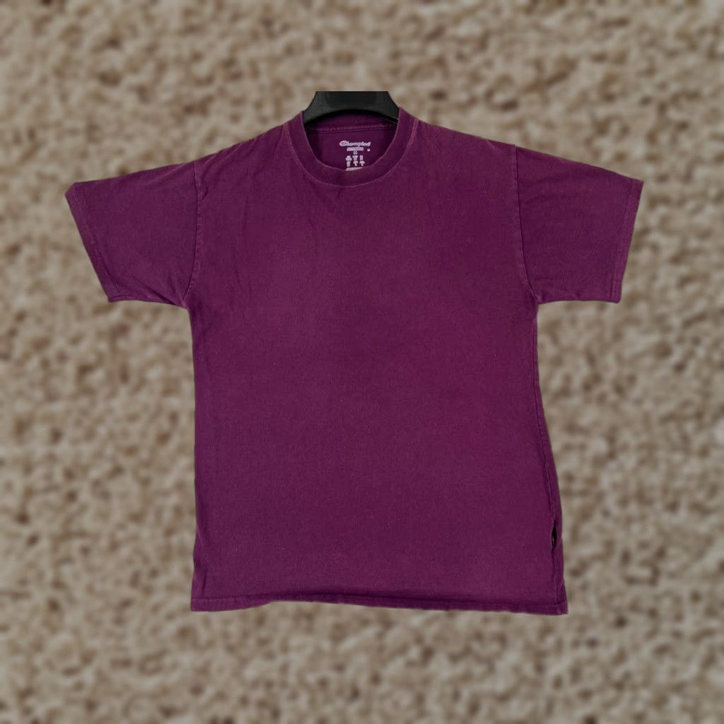 Champion Champion Shirt Men M Red Embroidered Logo Short Sleeve Cotton Crew Neck Sports Tee Size US M / EU 48-50 / 2 - 1 Thumbnail