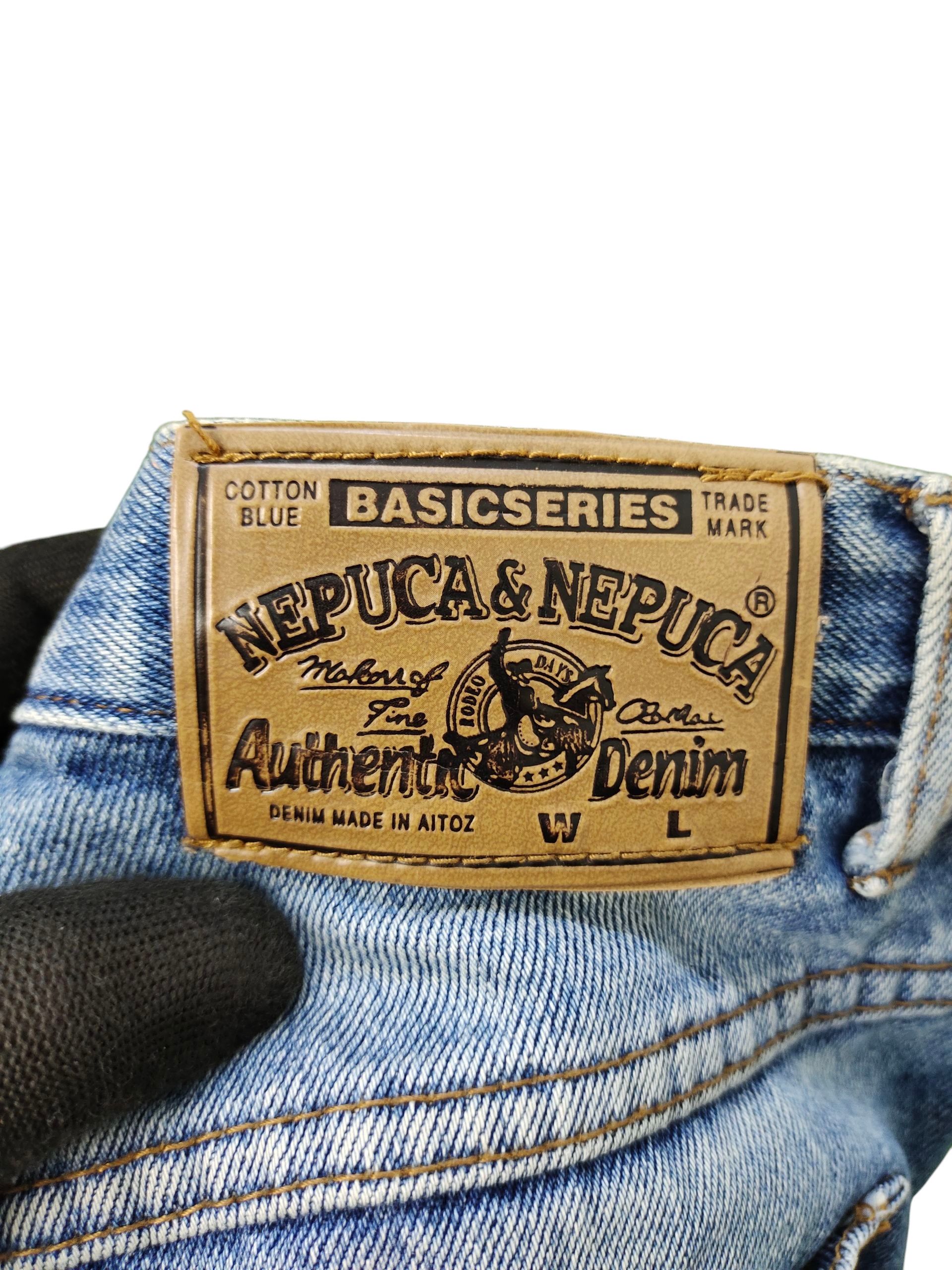 Comme des Garcons × Undercover Vintage 90s Nepura Japan Clawmark Distress Faded Denim Jeans Size US 32 / EU 48 - 10 Thumbnail