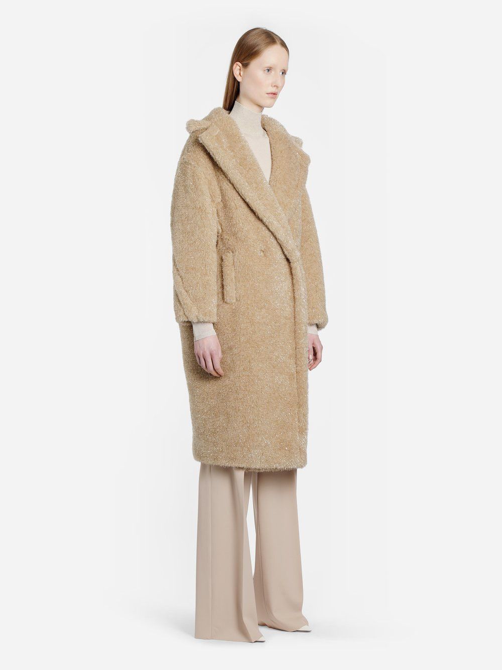 Designer × Max Mara × Weekend Max Mara Max Mara A/W 2019 camel wool blend teddy bear style coat Size S / US 4 / IT 40 - 4 Thumbnail