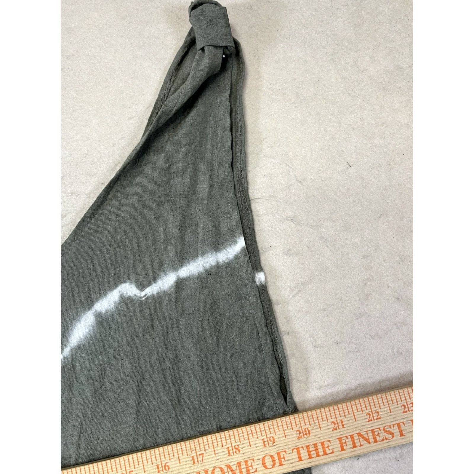 Vintage Vasna Dress Boho Minimalist Women's XL Linen Tie Dye Sleeveless Tank Dress Long Green Sheath Casual Bohemian Italy Size XL / US 12-14 / IT 48-50 - 4 Thumbnail