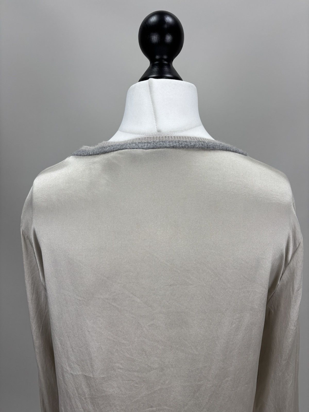 Peserico Womens blouse Peserico Size 46 Color Gray Size L / US 10 / IT 46 - 7 Thumbnail