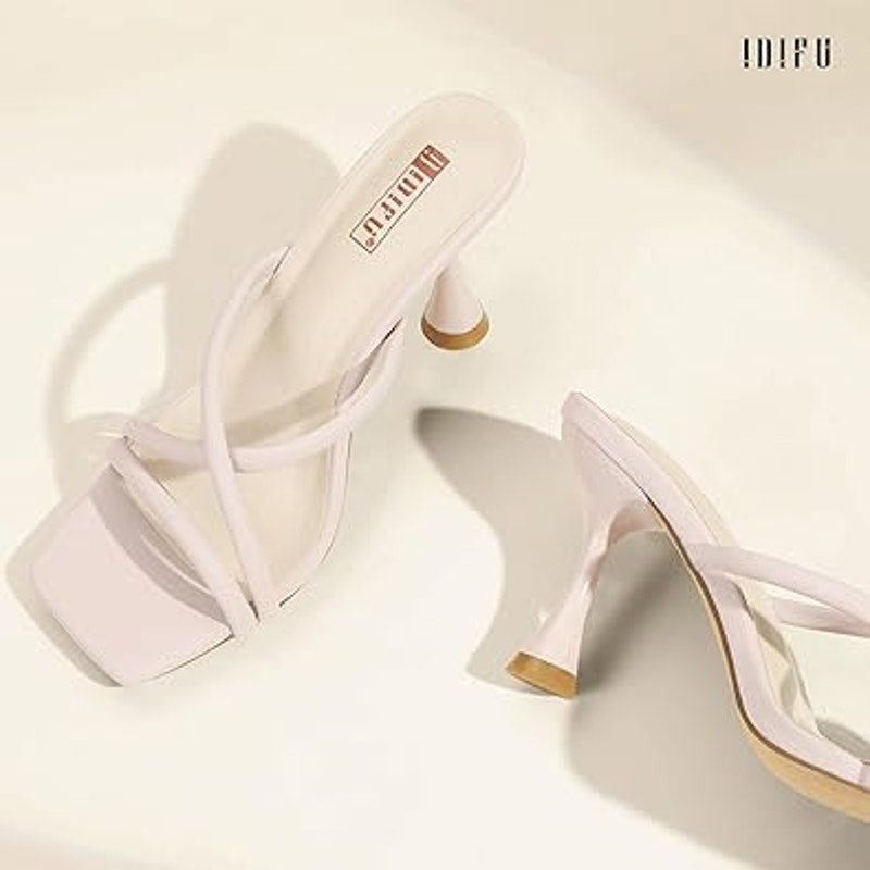 Other Idifu Women's Size 9 Pinkish Tan Open Toe Strappy Heels Size US 9 / IT 39 - 4 Thumbnail