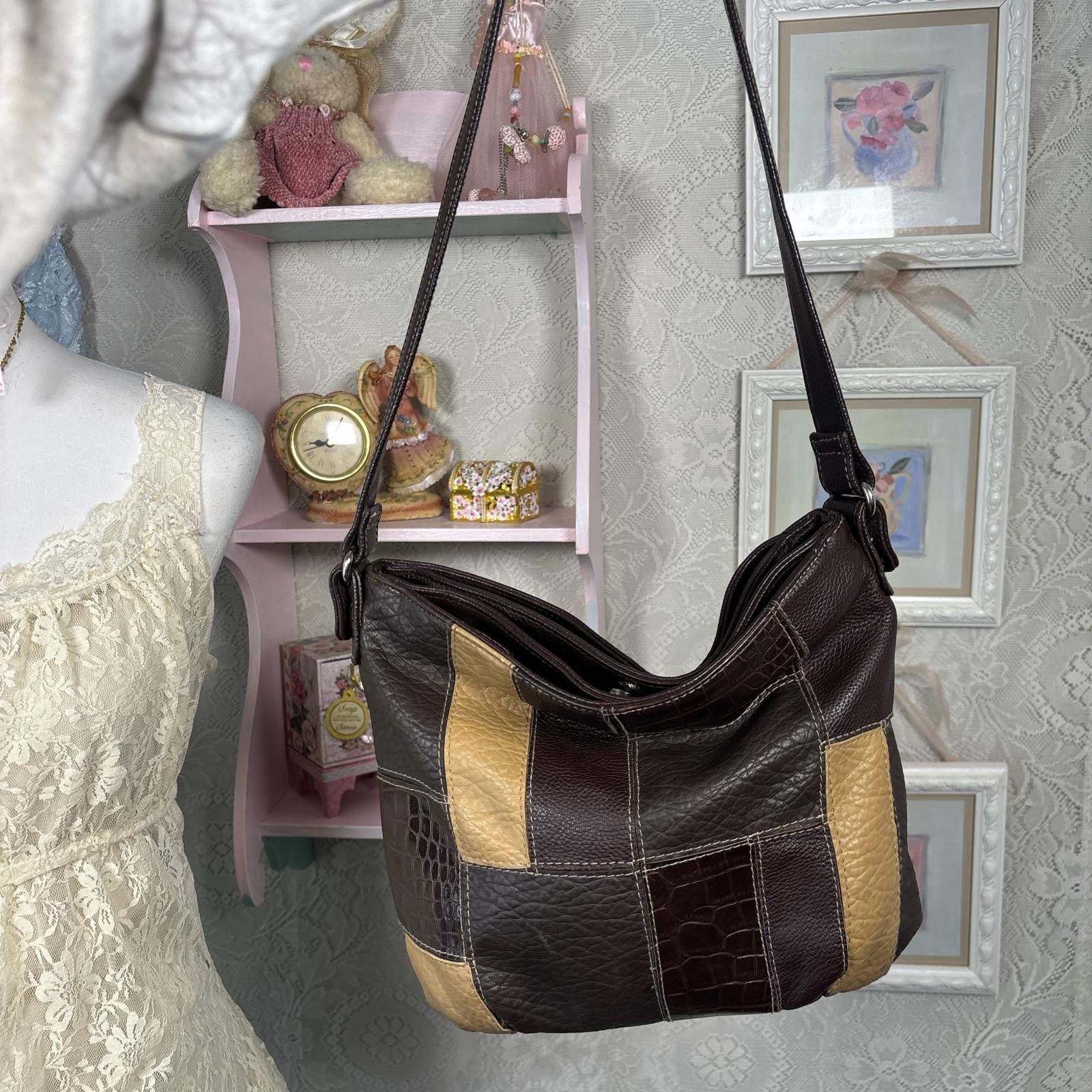 Other vintage leather patchwork shoulder bag purse Size ONE SIZE - 1 Thumbnail