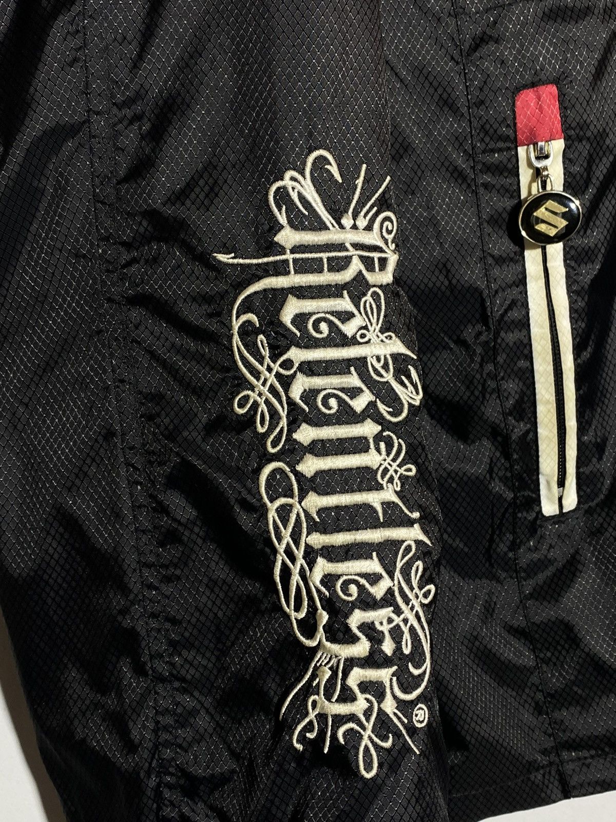 Vintage 🔥RELENTLESS SUZUKI RACING JACKET Y2K BIKER STREET GOTH VIBES Size US L / EU 52-54 / 3 - 9 Thumbnail