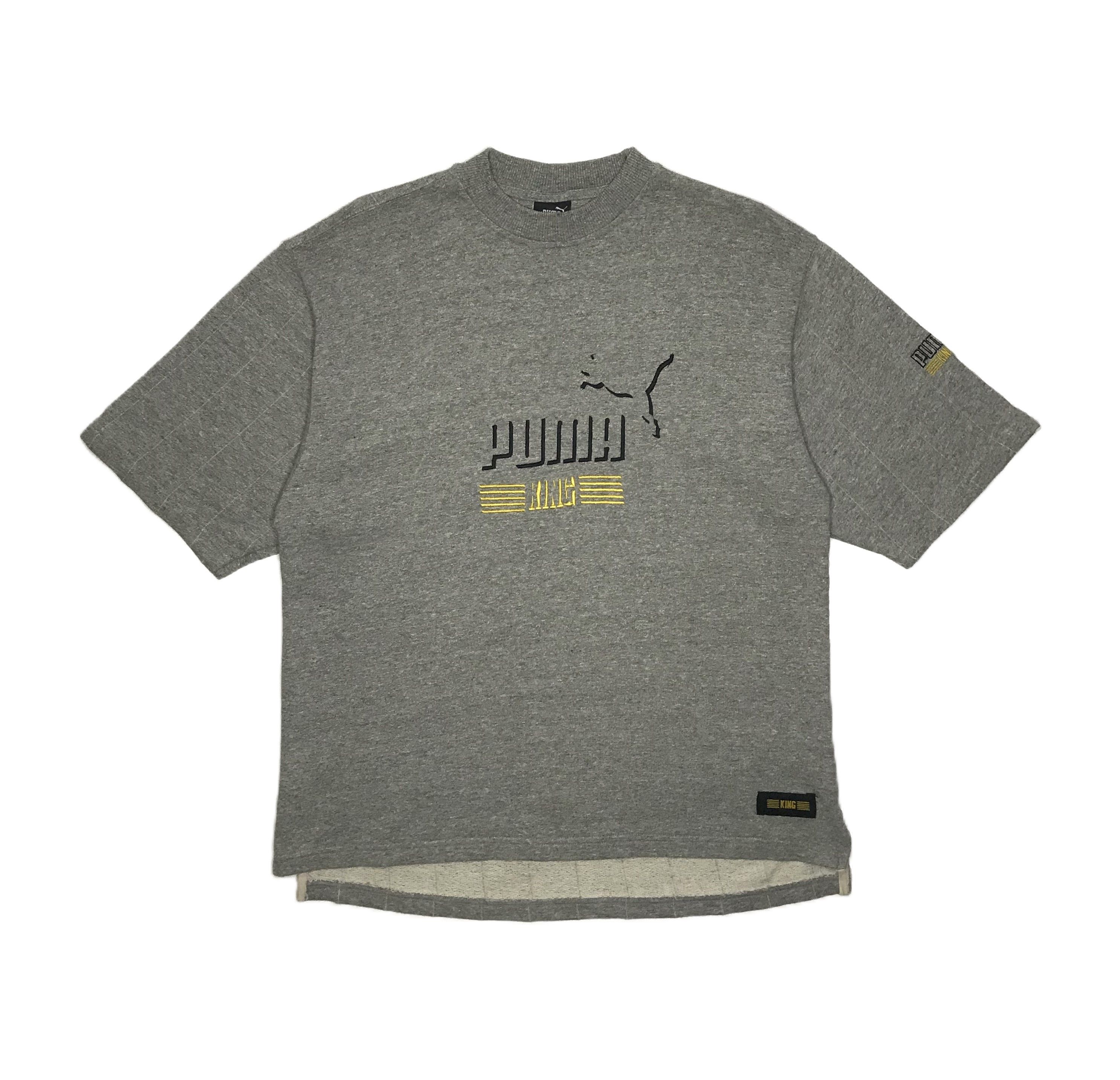 Puma Puma King Vintage Mens Tee Size S Gray Size US S / EU 44-46 / 1 - 1 Thumbnail