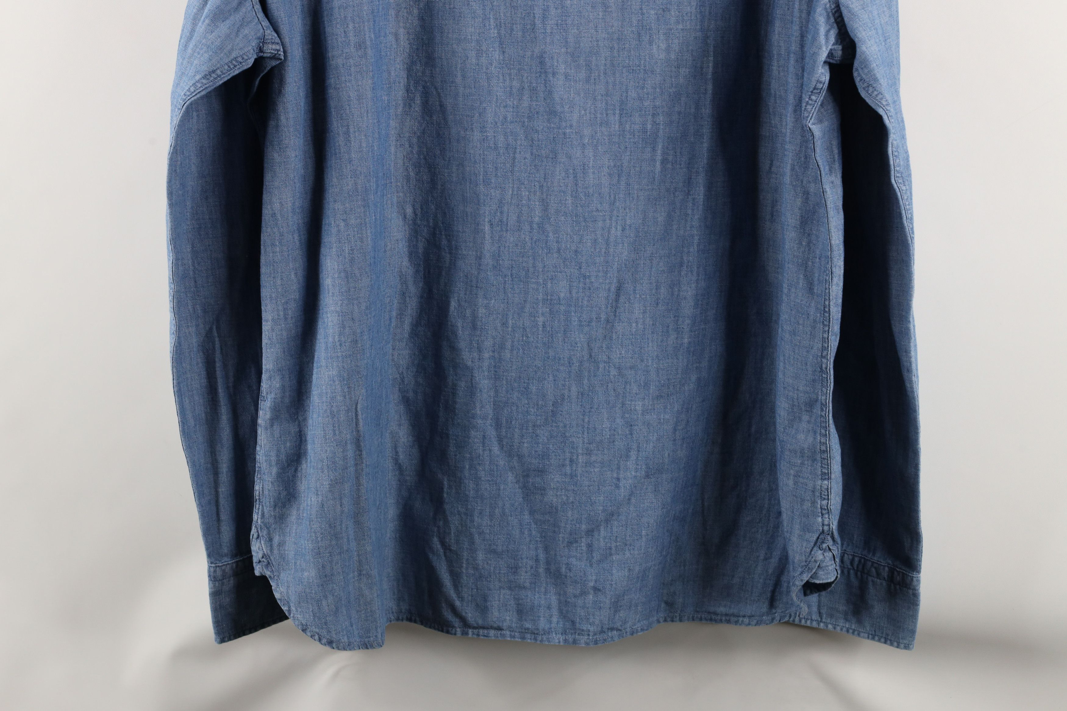 Calvin Klein × Vintage Vintage Calvin Klein Collared Button Down Shirt Blue Size US XL / EU 56 / 4 - 9 Thumbnail