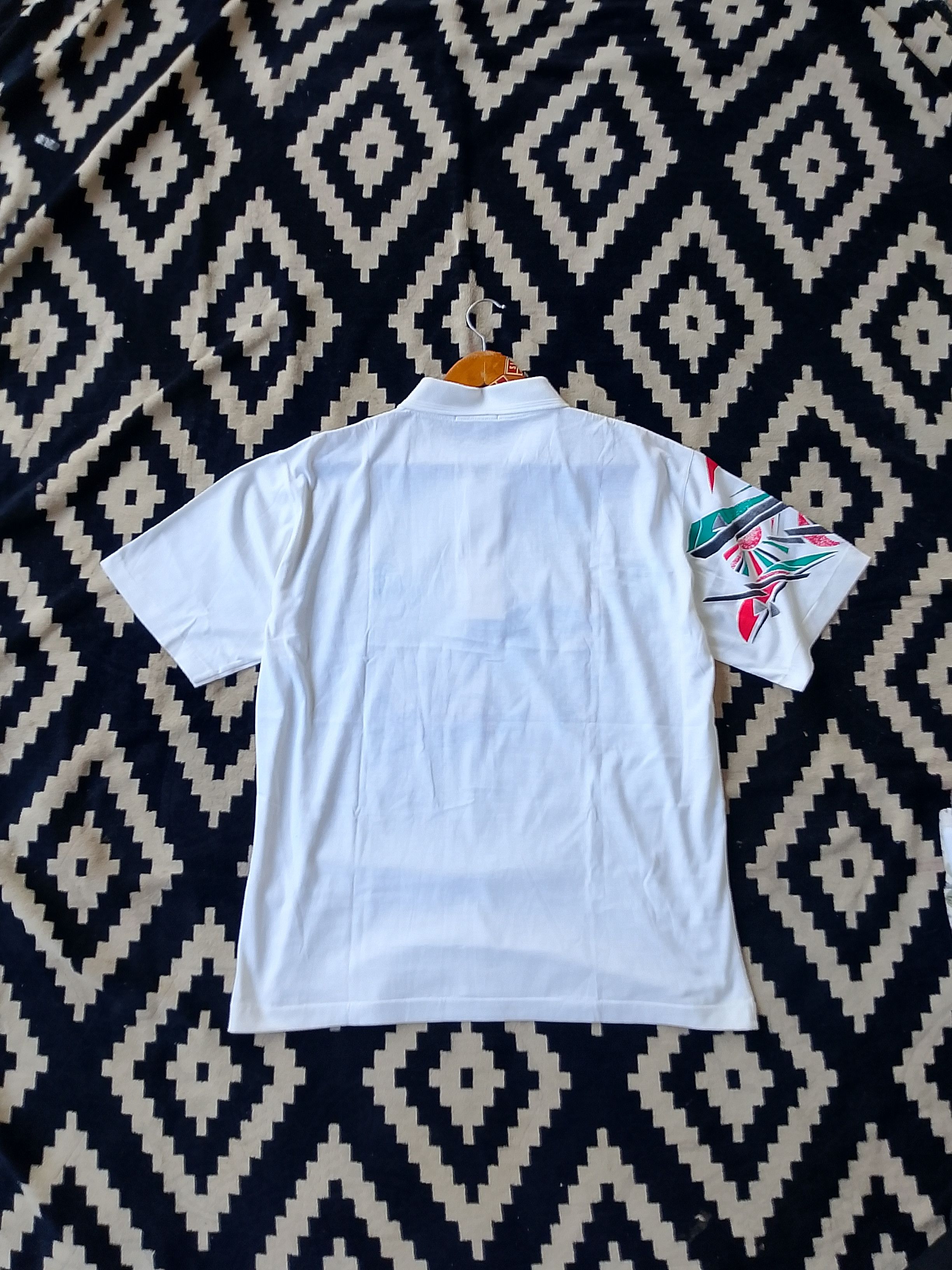 Topperz Vintage 80s TOPPER Graphic Polo Blokecore Retro Tennis Vibes Size US XL / EU 56 / 4 - 3 Thumbnail