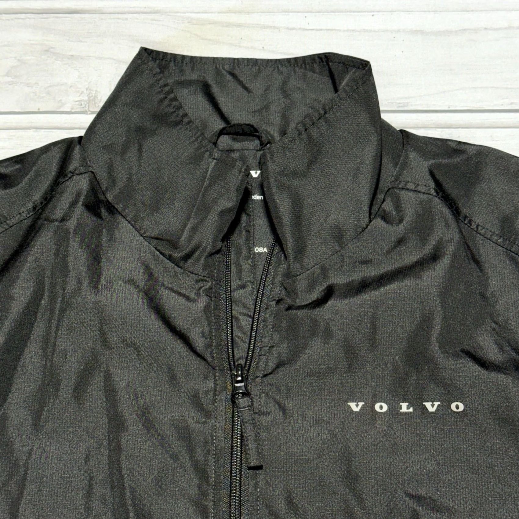 Vintage Volvo Jacket Mens L Black Official Merchandise Full Zip Windbreaker Cars Size US L / EU 52-54 / 3 - 2 Thumbnail