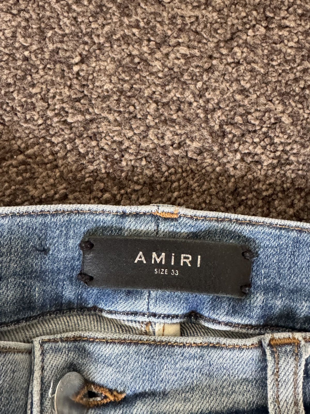 Amiri 💠Amiri💠 STACK JEANS ROSEBOWL 2017 RARE (33) Size US 33 - 3 Thumbnail