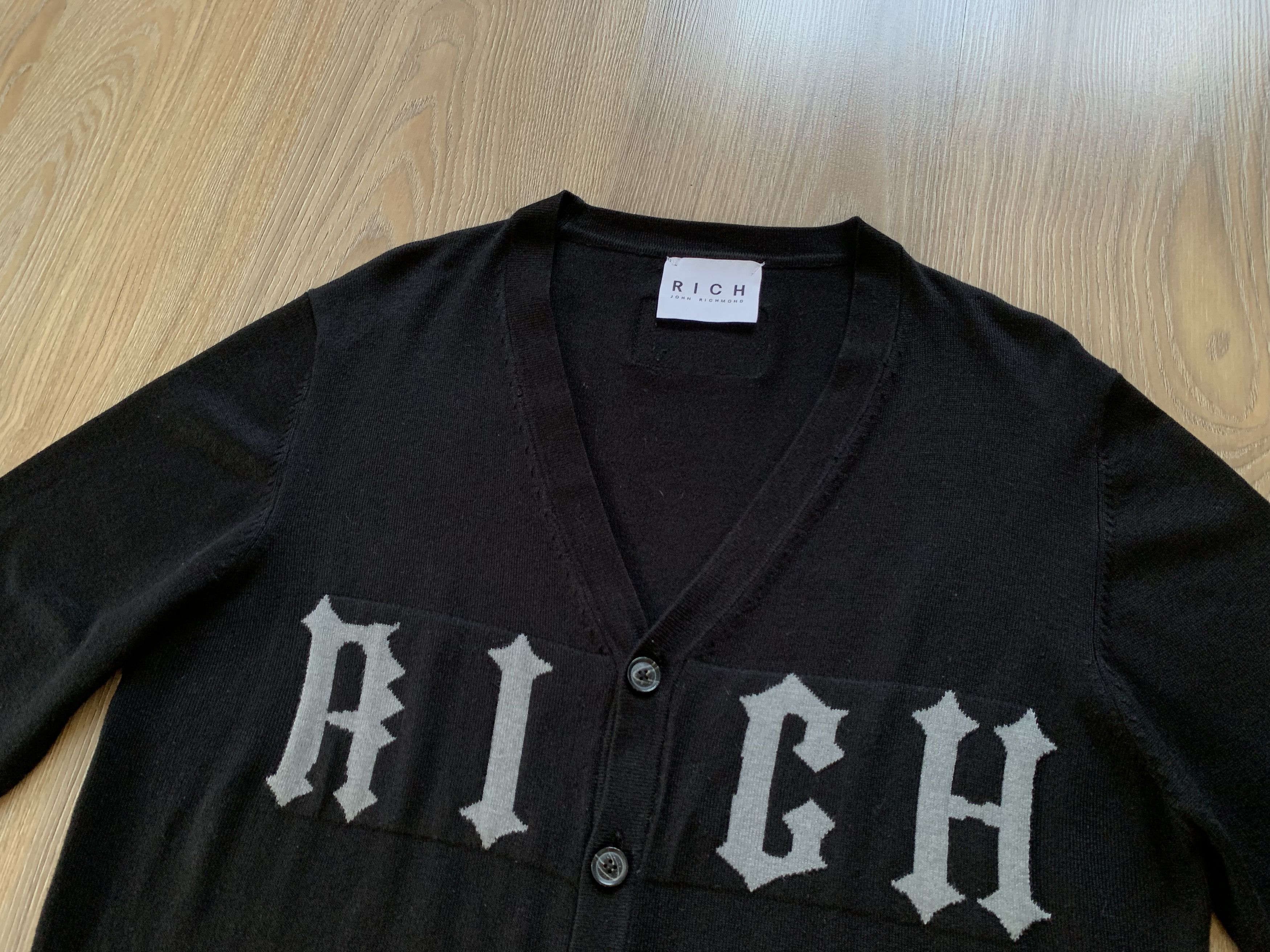 Designer × John Richmond John Richmond Black Cardigan Size US M / EU 48-50 / 2 - 4 Thumbnail
