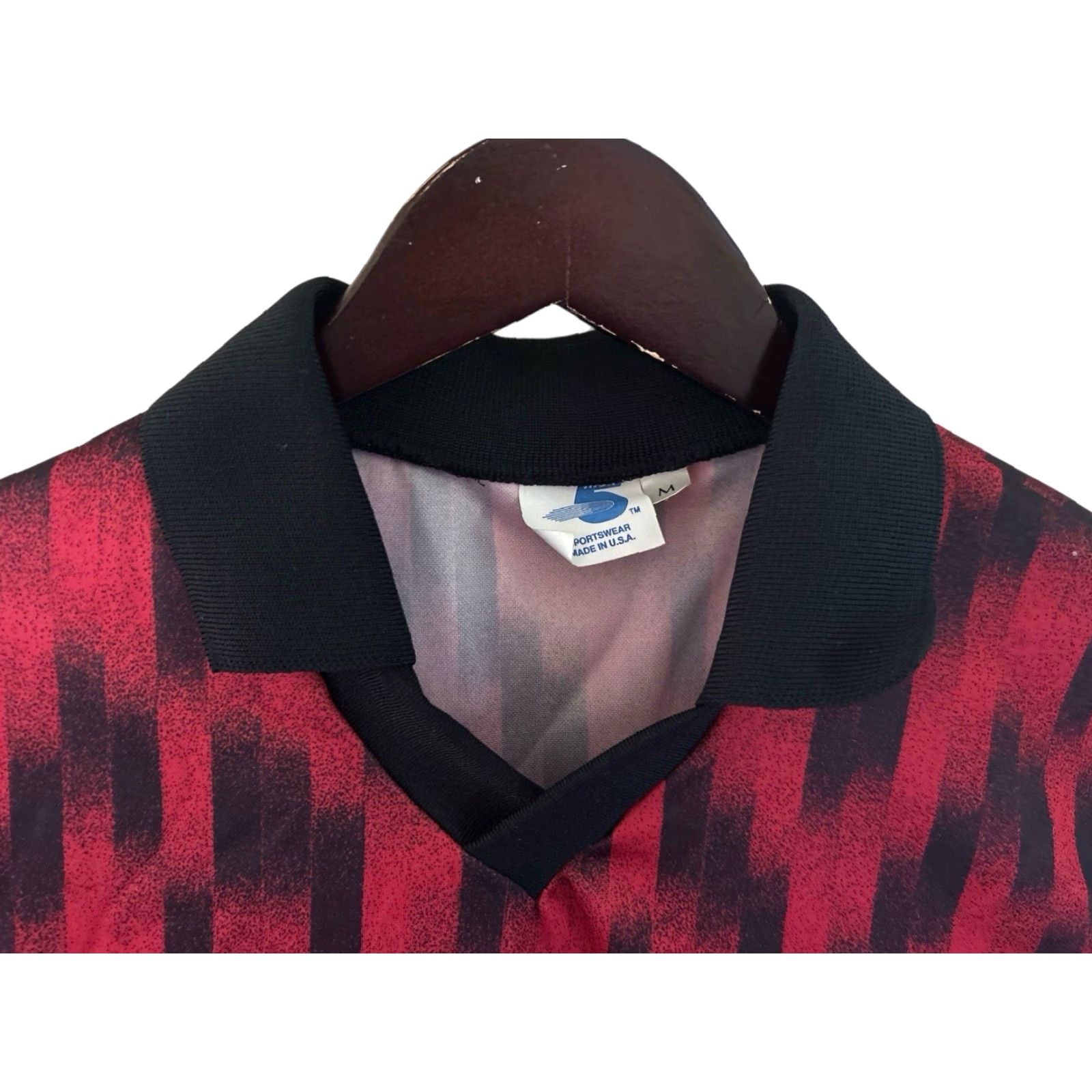 Vintage VINTAGE High Five Soccer Polo Shirt Mens M Red 90s Deadstock NWOT USA Made Size US M / EU 48-50 / 2 - 2 Thumbnail