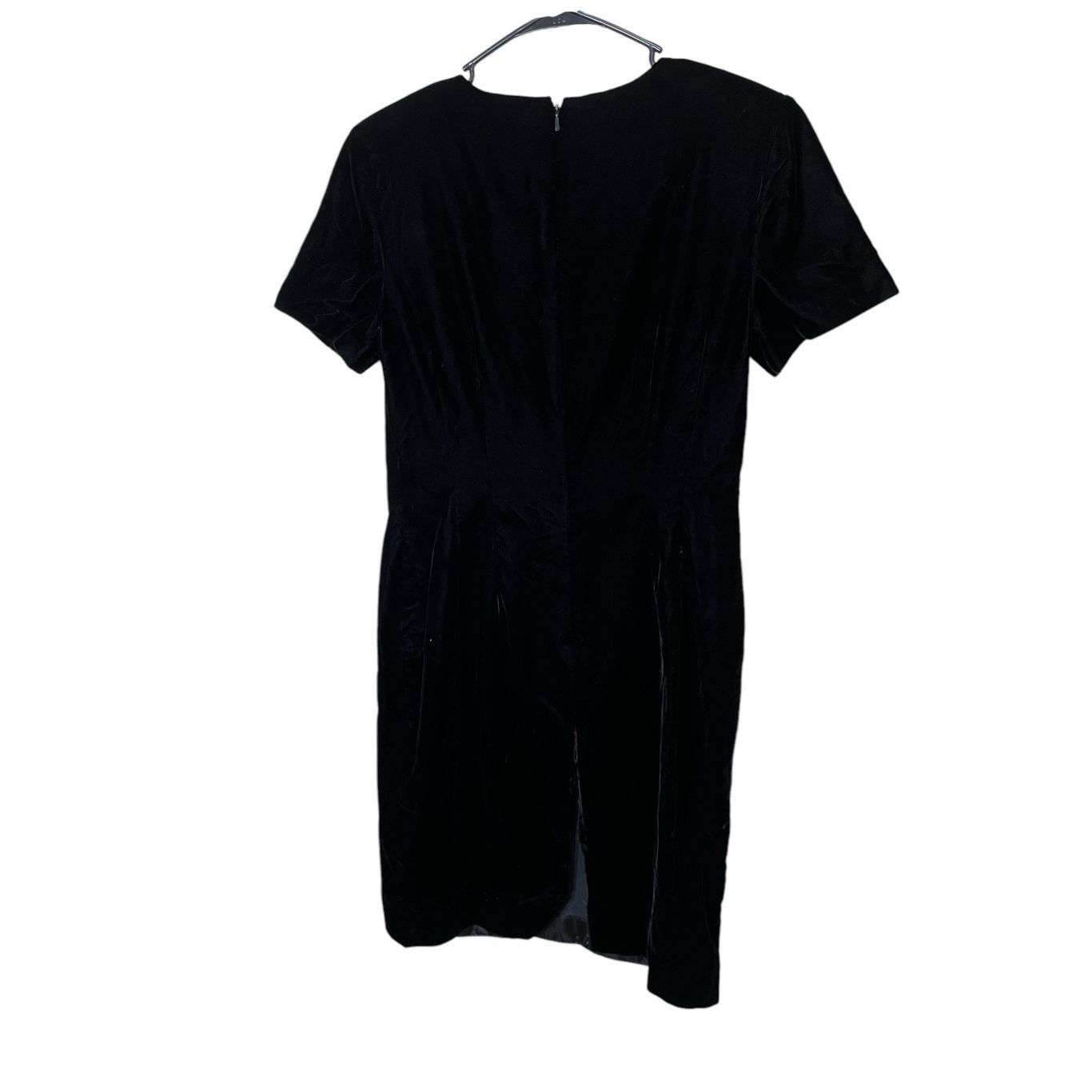 Other Vintage Maggy London Black Velvet Knee Length Dress Size 8 Size M / US 6-8 / IT 42-44 - 5 Thumbnail