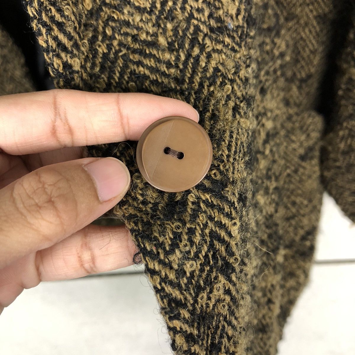 Japanese Brand 📌Vintage Wool Herringbone Bomber Jacket Murayama Kapital Size US M / EU 48-50 / 2 - 17 Thumbnail