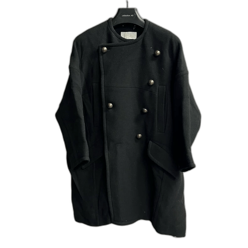 Chloe Black Wool Double-Breasted Coat by Chloe Size US S / EU 44-46 / 1 - 1 Thumbnail