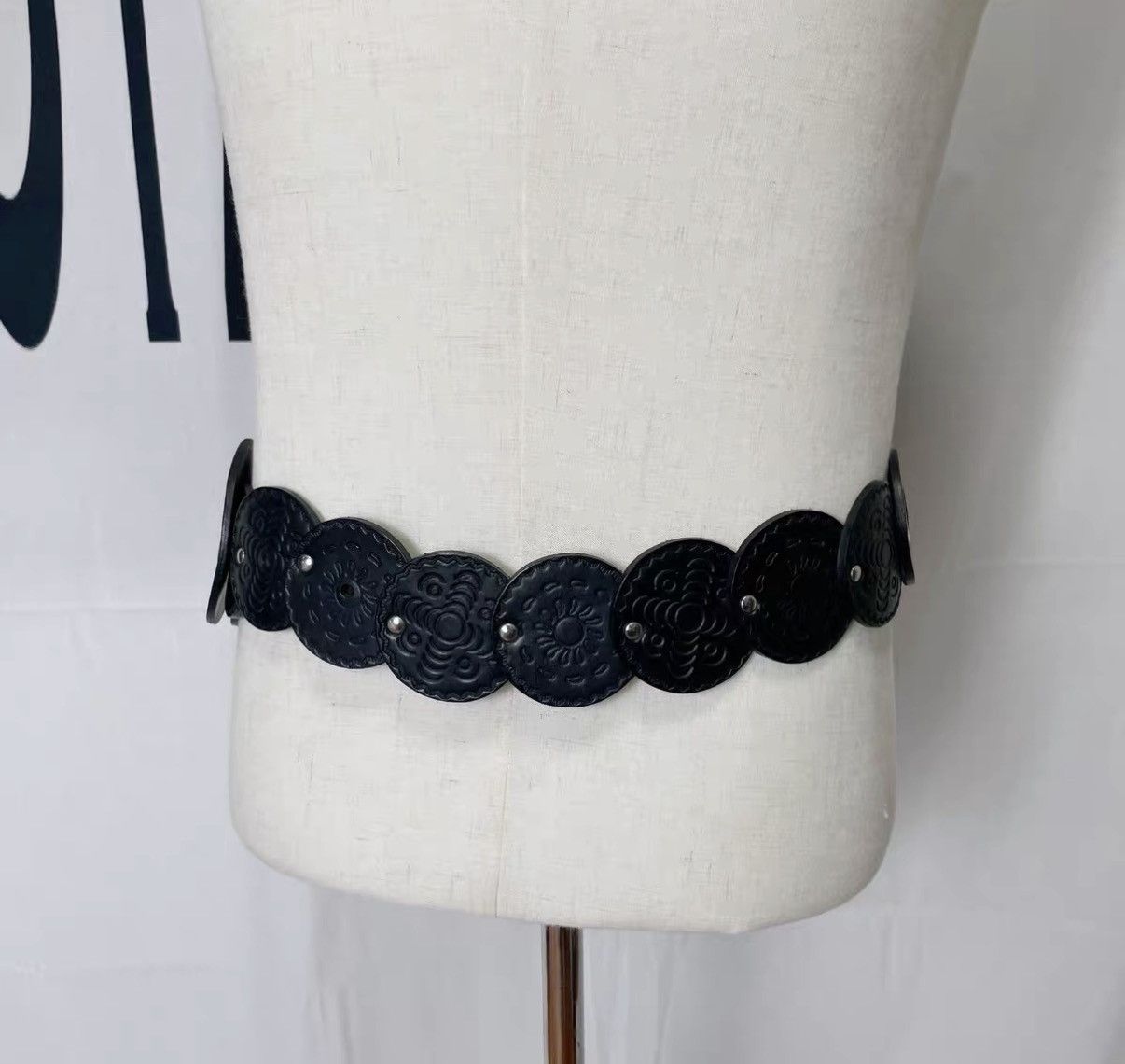 Dries Van Noten Dries Van Noten Floral Disc Leather Belt / Waist Belt J29 Size ONE SIZE - 4 Thumbnail