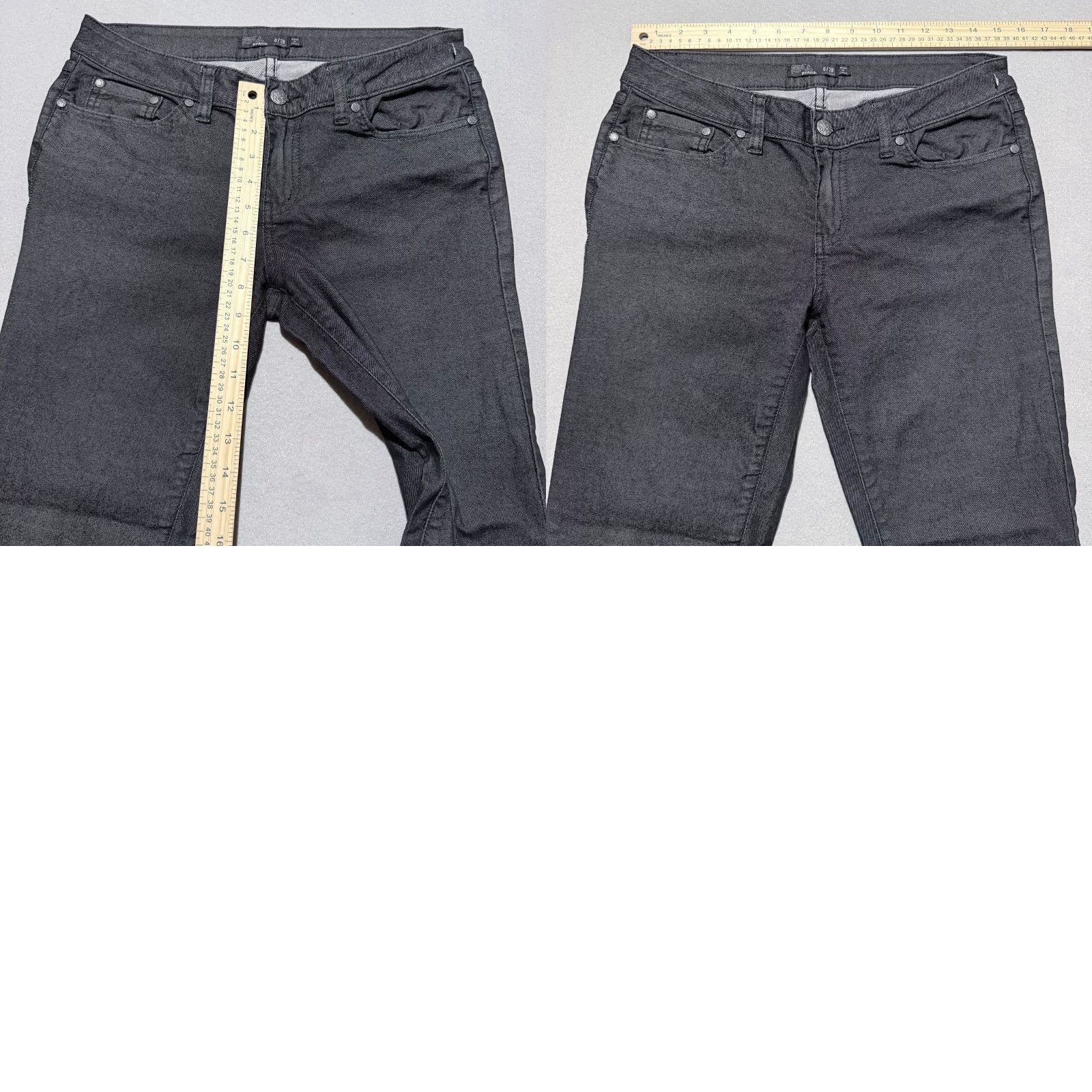 Prana Prana Jeans Women's Gray Denim Pockets Classic Slim Straight Zip Fly - 6/28 Jeans Women Gray Slim Straight Zip Fly Pockets 6/28 Size 28" / US 6 / IT 42 - 9 Thumbnail