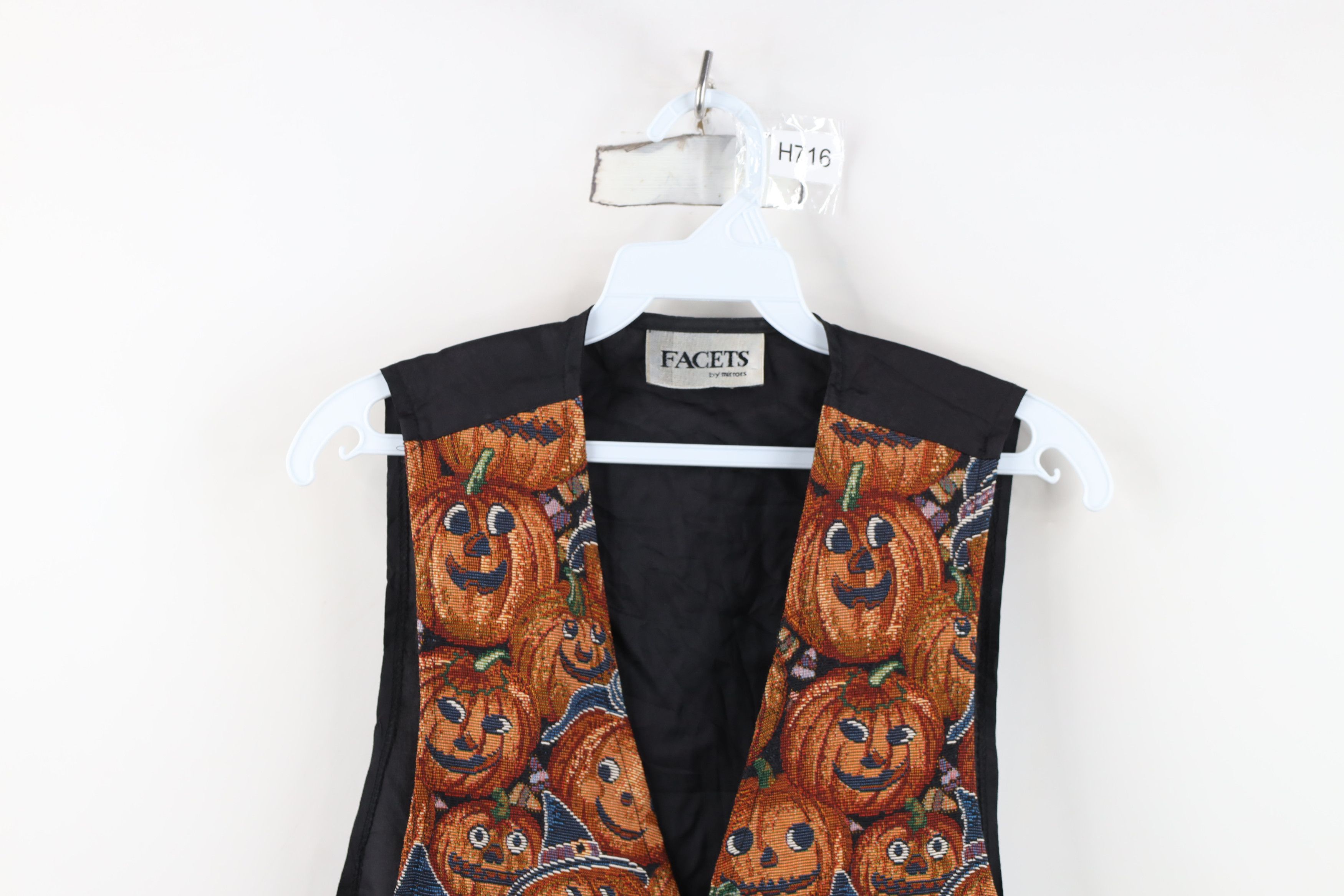 Vintage Vintage 90s Streetwear Pumpkin Halloween Vest Jacket USA Size M / US 6-8 / IT 42-44 - 2 Thumbnail