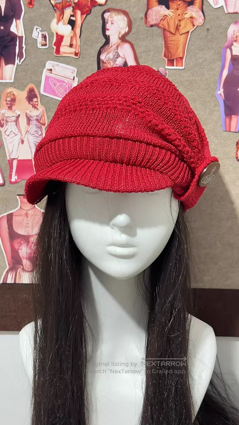 Vivienne Westwood Vivienne Westwood Red Knit Cap Size ONE SIZE - 2 Thumbnail