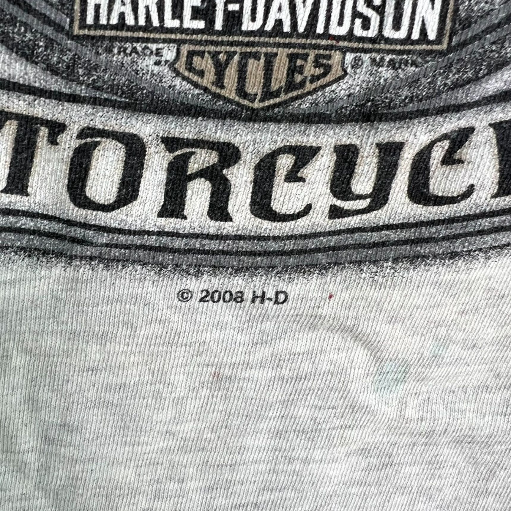 Harley Davidson Harley-Davidson T-Shirt Mens 3XL Crew Neck Short Sleeve Gray Graphic Print Distressed Quote Ride it like you stole it Biker Motorcycle 2000s Mens Size US XXL / EU 58 / 5 - 6 Thumbnail