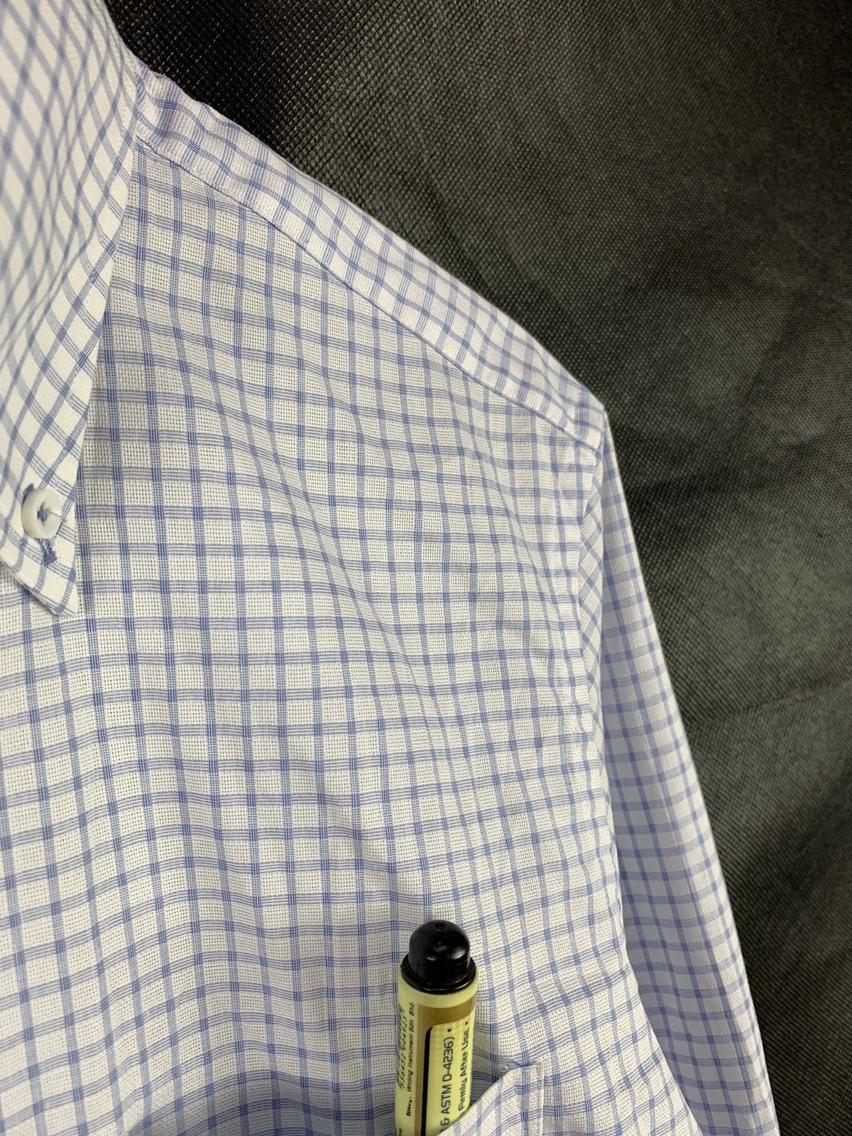 Designer Steals! The Suit Company Formal Plaid Checkered Button Shirt Size US L / EU 52-54 / 3 - 4 Thumbnail