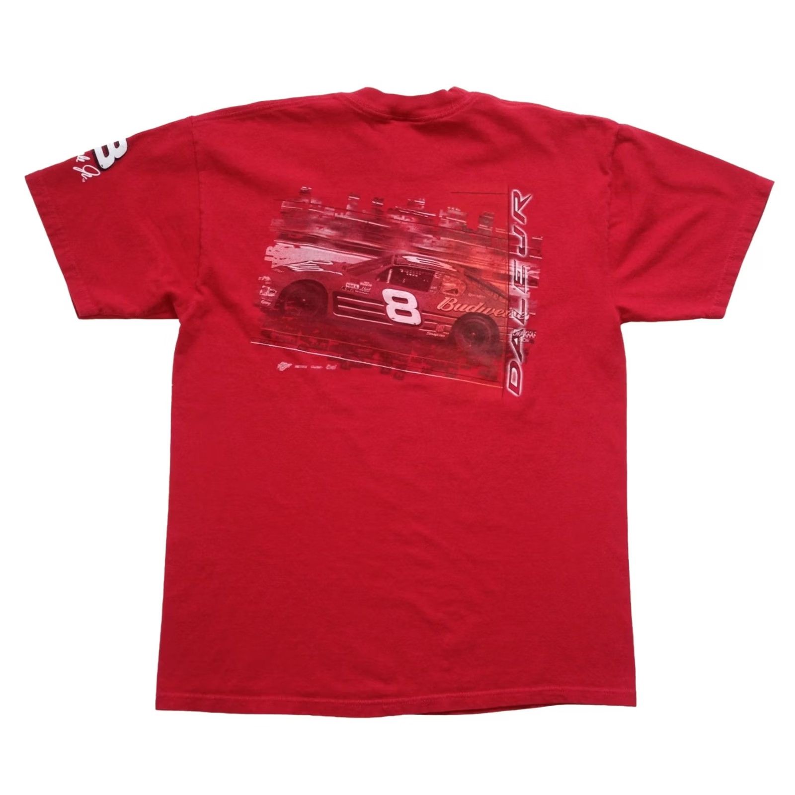 Chase Authentics VINTAGE BUDWEISER T-SHIRT Chase Authentics NASCAR Red Graphic 90s 00s SZ L Mens Red Graphic T Shirt Size US L / EU 52-54 / 3 - 3 Thumbnail
