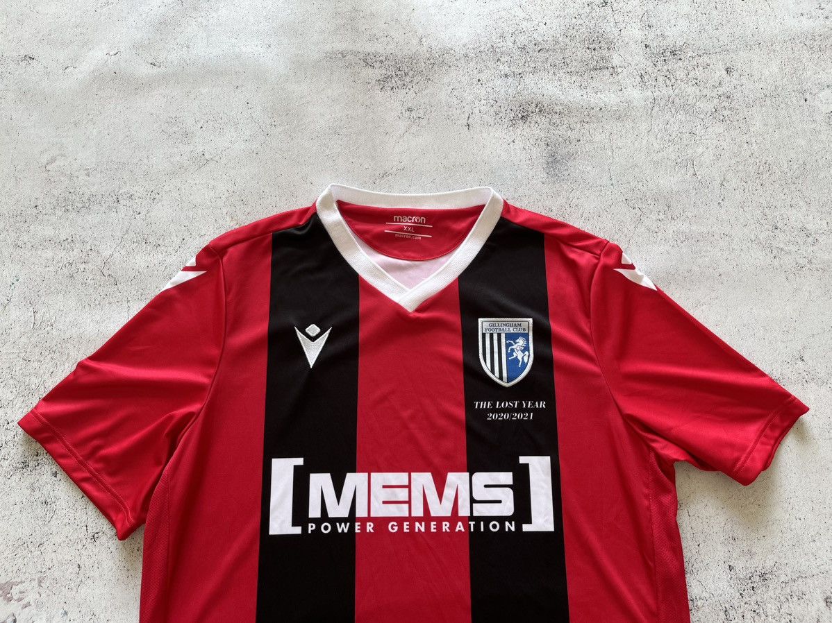 Macron Macron GILLINGHAM FC 2021/22 Away Football Soccer Jersey,XXL Size US XXL / EU 58 / 5 - 3 Thumbnail