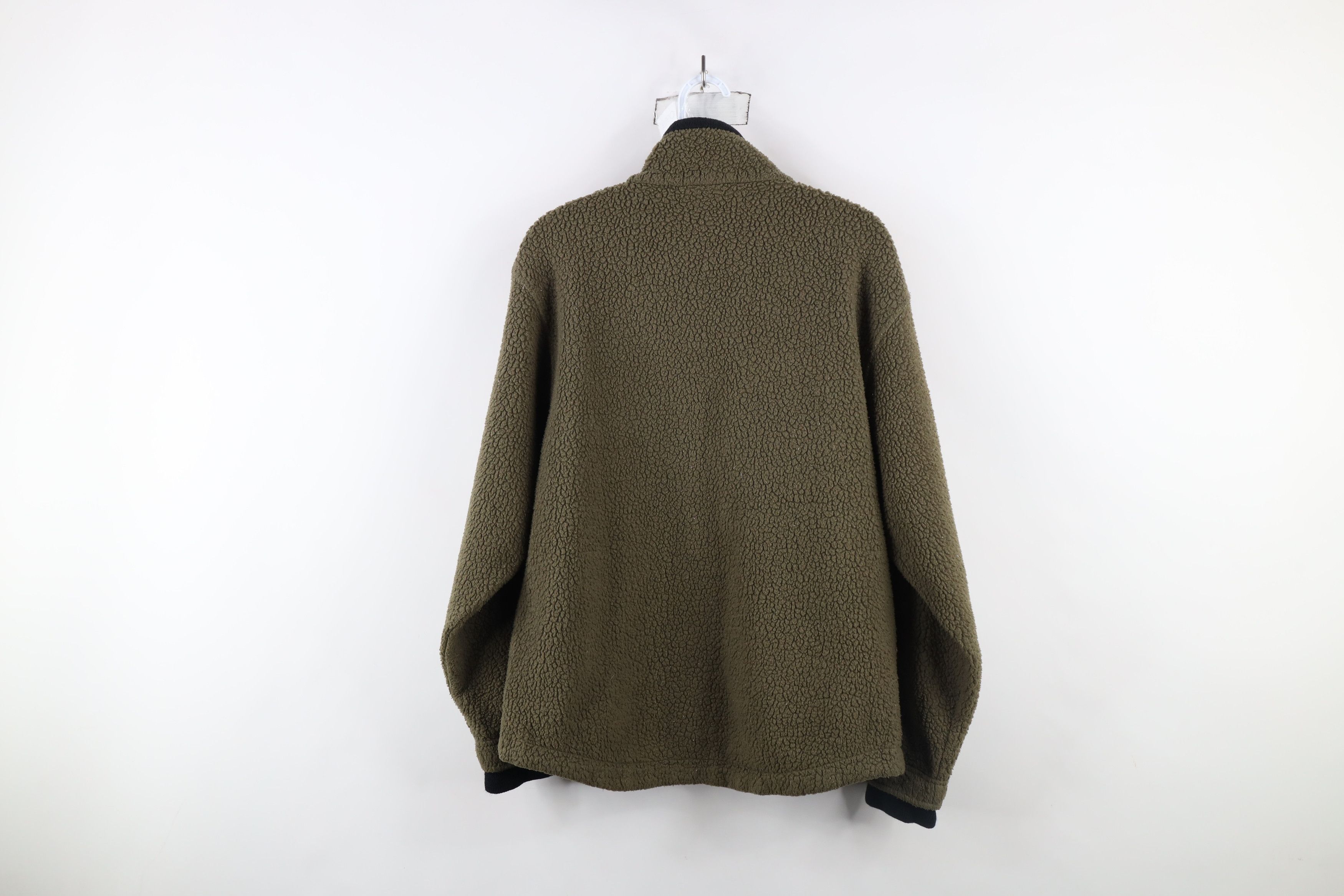 L.L. Bean × Vintage Vintage 90s LL Bean Deep Pile Fleece Jacket Green USA Size US M / EU 48-50 / 2 - 10 Thumbnail