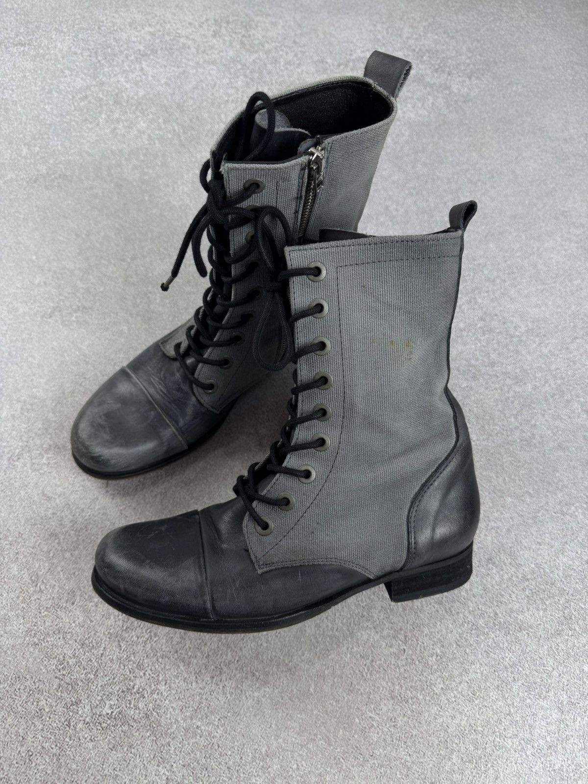Diesel Diesel Distressed Leather Combat Boots Size 38 Size US 8 / IT 38 - 2 Thumbnail