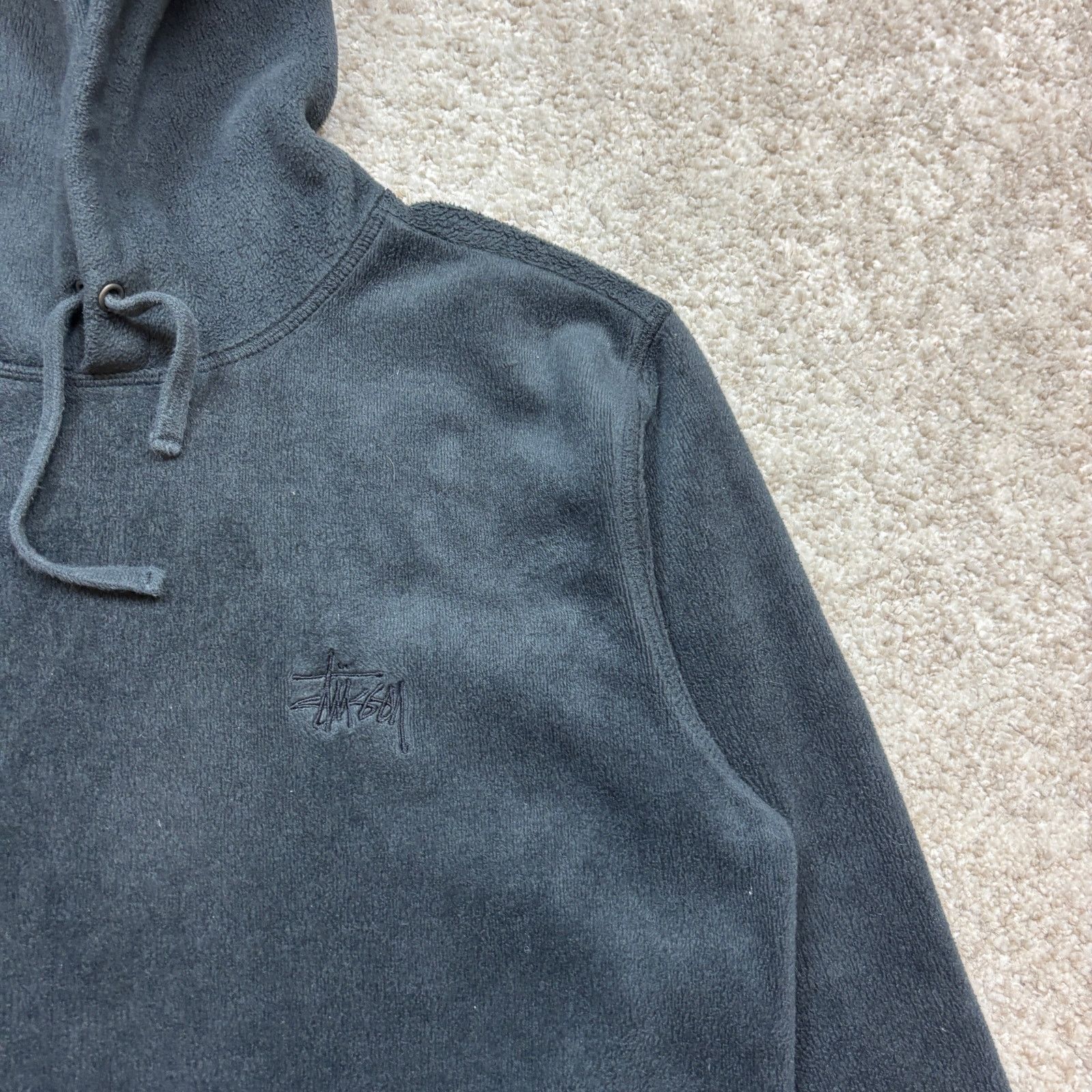 Stussy Stussy Embroidered Pile Fleece Hoodie Men's Small Streetwear Size US S / EU 44-46 / 1 - 2 Thumbnail