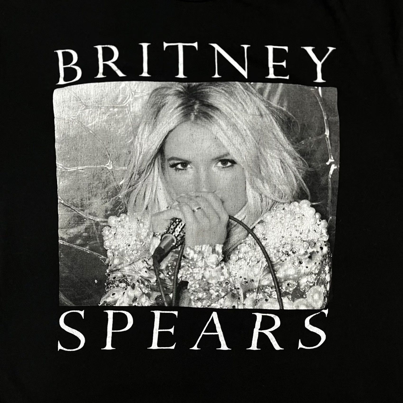 Vintage Britney Spears Shirt Mens L Black Graphic Print 90s Music Pop T-Shirt Short Sleeve Crew Neck Regular Fit Size US L / EU 52-54 / 3 - 4 Thumbnail