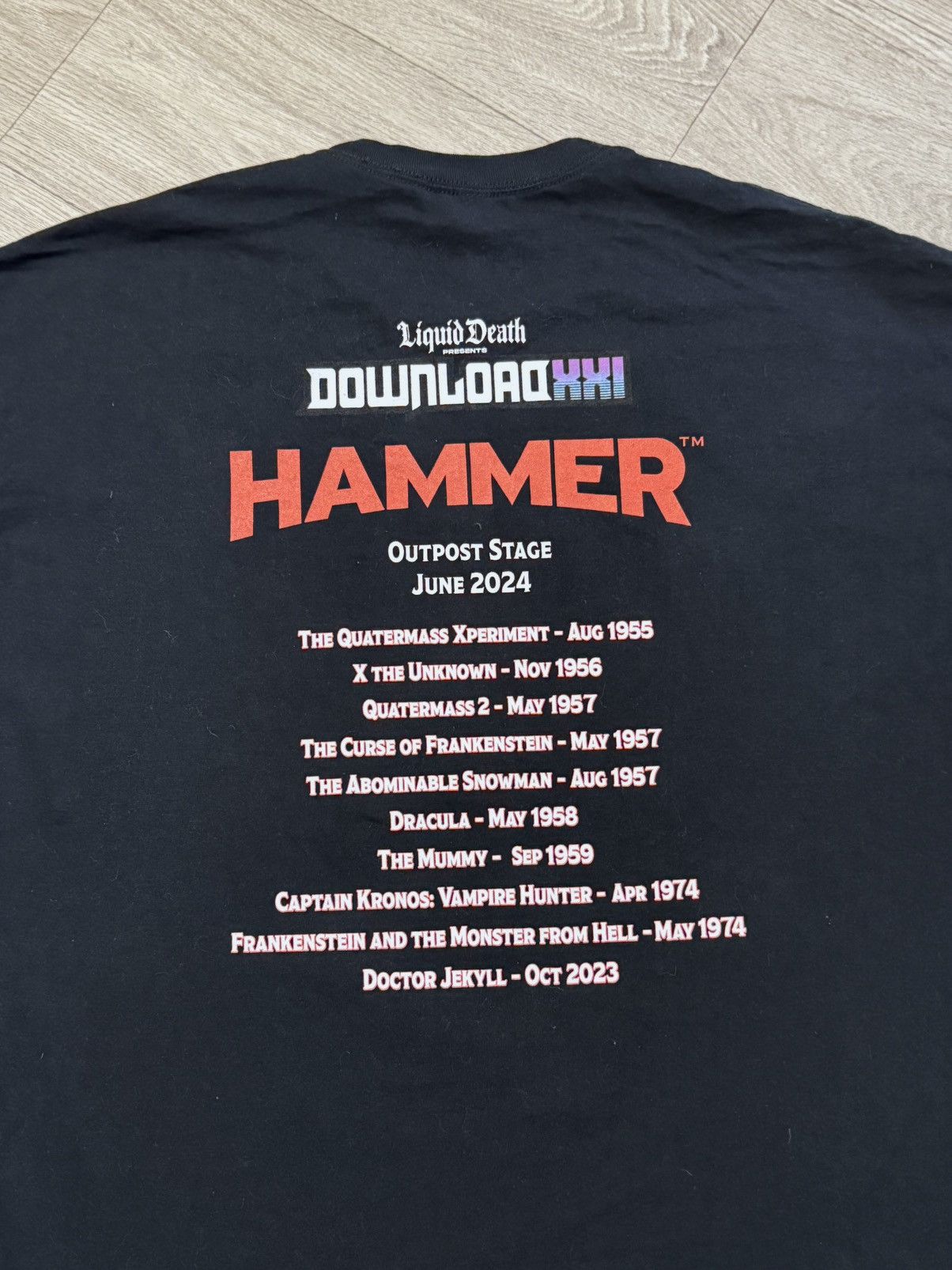 Vintage 🔷Official Hammer Film Productions Promo Y2K T-shirt🔷 Size US XXL / EU 58 / 5 - 4 Thumbnail