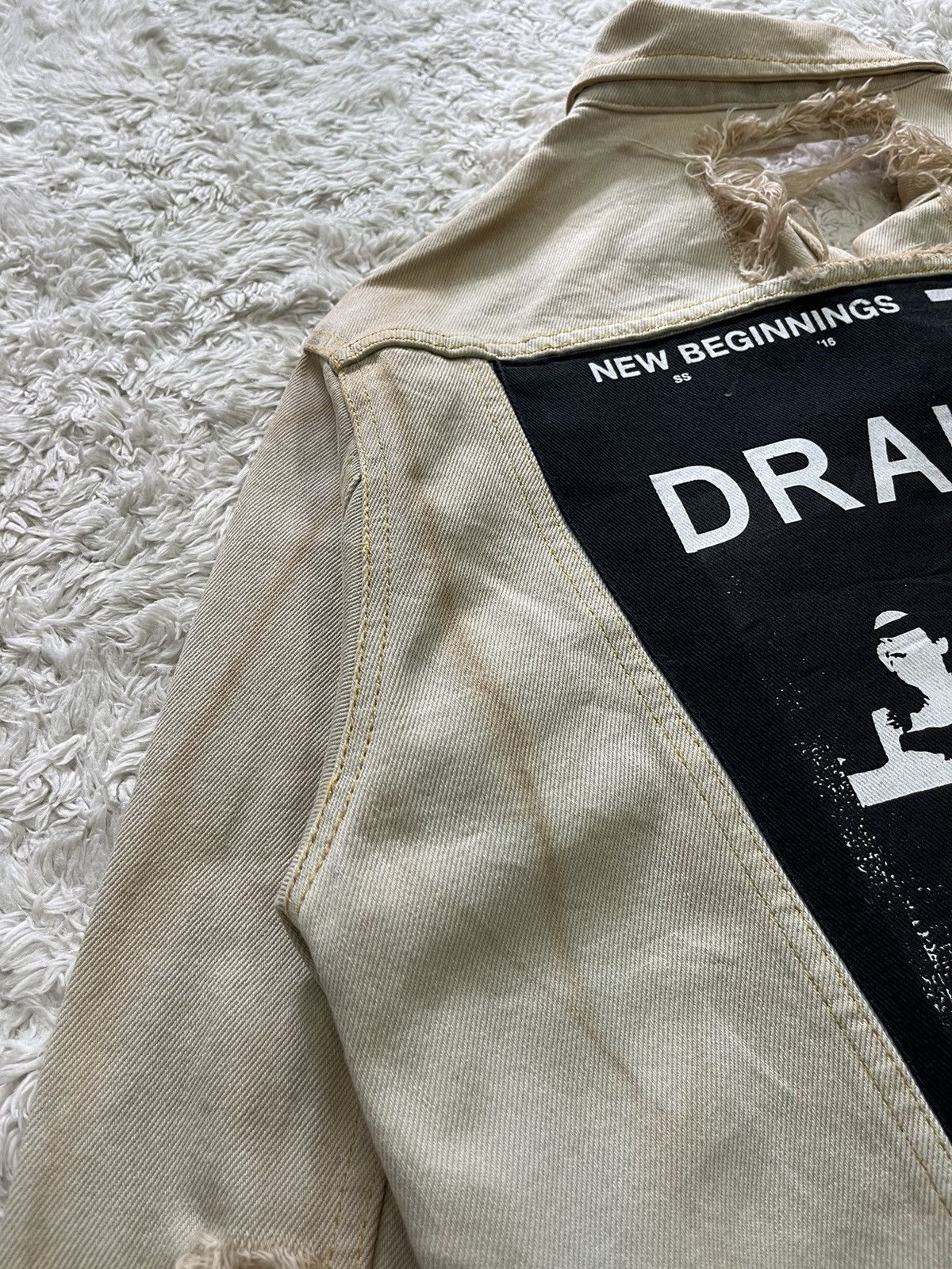 Designer × Misbhv misbhv 16ss "drained" distressed design denim jacket Size US XS / EU 42 / 0 - 5 Thumbnail