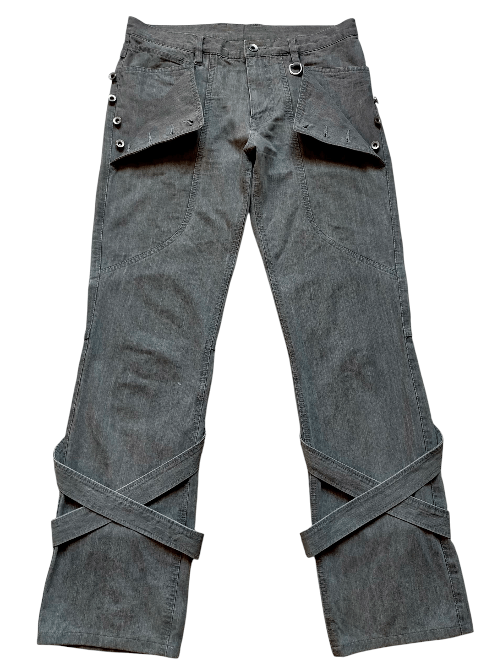 Nicole Club Nicole club For Men CrossStrap Bondage Punk Style Pants Size US 32 / EU 48 - 2 Thumbnail